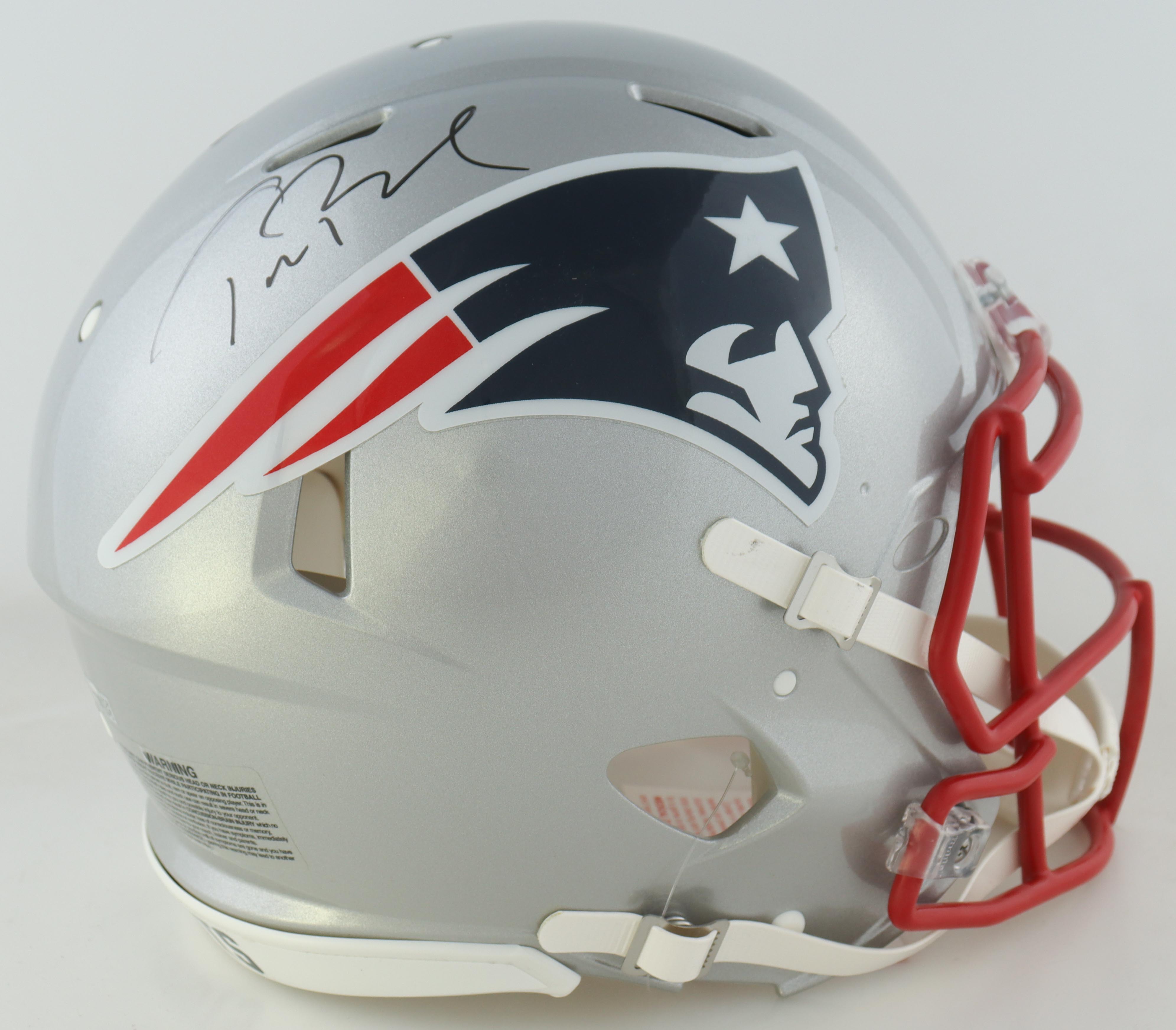 Tom Brady Signed Patriots Full-Size Authentic On-Field Speed Helmet (Fanatics) at PristineAuction.com Tom Brady Signed Patriots Full-Size Authentic On-Field Speed Helmet (Fanatics) at PristineAuction.com