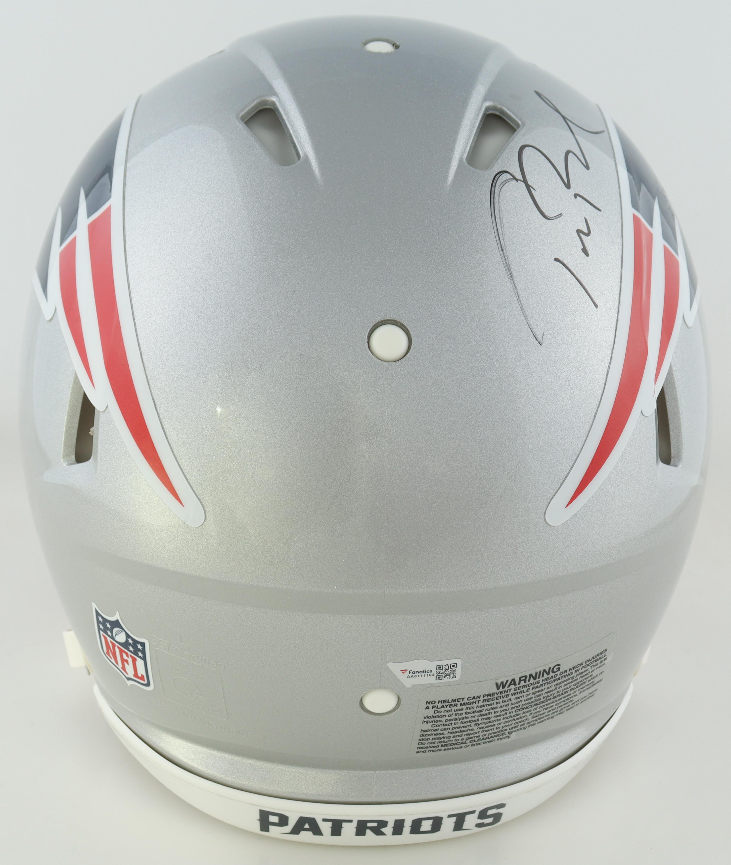 Tom Brady Signed Patriots Full-Size Authentic On-Field Speed Helmet (Fanatics) at PristineAuction.com Tom Brady Signed Patriots Full-Size Authentic On-Field Speed Helmet (Fanatics) at PristineAuction.com