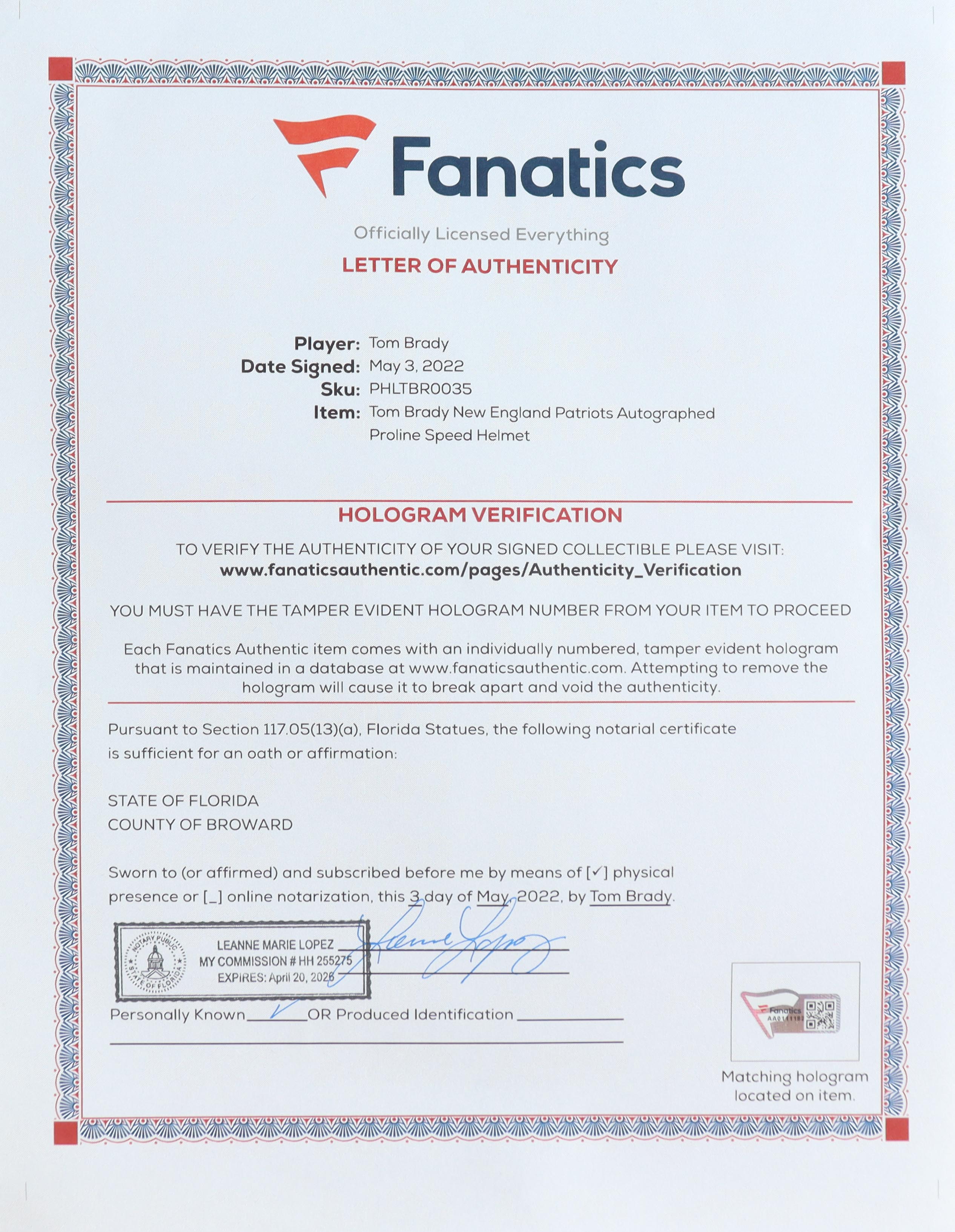 Tom Brady Signed Patriots Full-Size Authentic On-Field Speed Helmet (Fanatics) at PristineAuction.com Tom Brady Signed Patriots Full-Size Authentic On-Field Speed Helmet (Fanatics) at PristineAuction.com