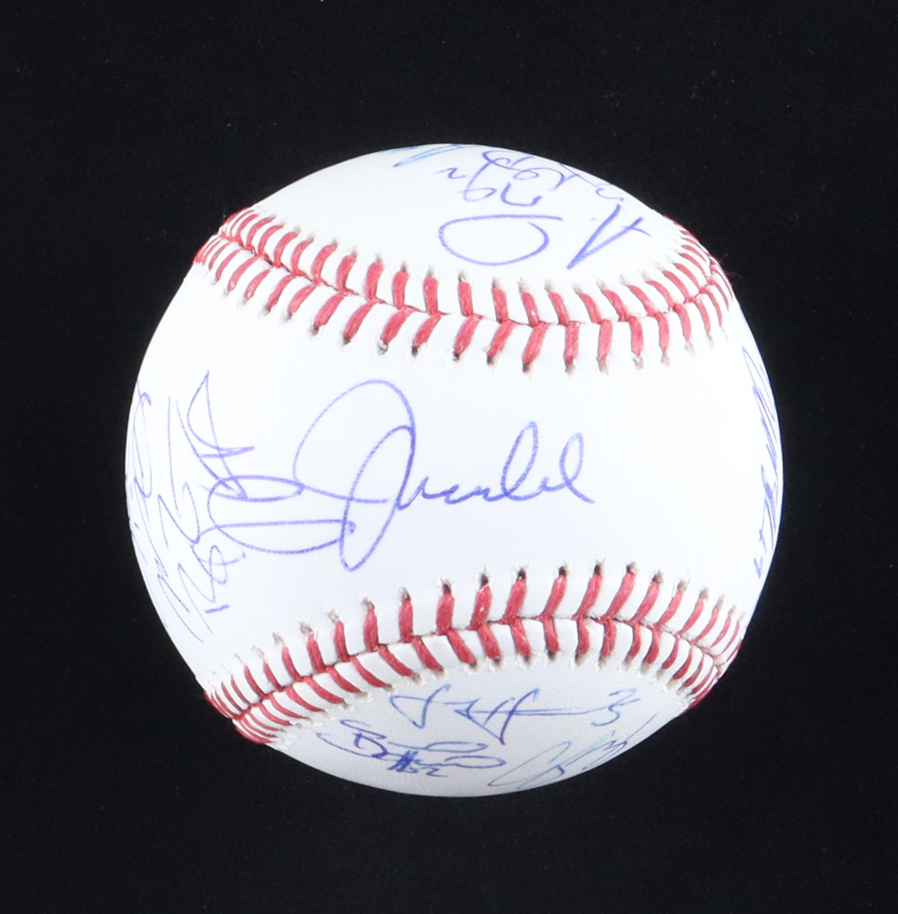 2017 NL All-Stars OML Baseball Signed by (20) with Joe Maddon, Paul Goldschmidt, Max Scherzer, Joey Votto (JSA) at PristineAuction.com 2017 NL All-Stars OML Baseball Signed by (20) with Joe Maddon, Paul Goldschmidt, Max Scherzer, Joey Votto (JSA) at PristineAuction.com
