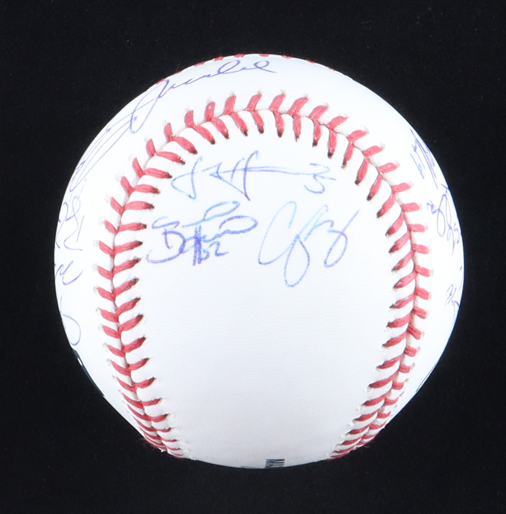 2017 NL All-Stars OML Baseball Signed by (20) with Joe Maddon, Paul Goldschmidt, Max Scherzer, Joey Votto (JSA) at PristineAuction.com 2017 NL All-Stars OML Baseball Signed by (20) with Joe Maddon, Paul Goldschmidt, Max Scherzer, Joey Votto (JSA) at PristineAuction.com