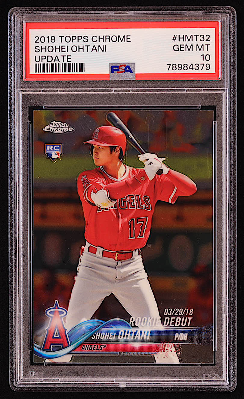 Shohei Ohtani 2018 Topps Chrome Update #HMT32 RD RC (PSA 10) at PristineAuction.com Shohei Ohtani 2018 Topps Chrome Update #HMT32 RD RC (PSA 10) at PristineAuction.com