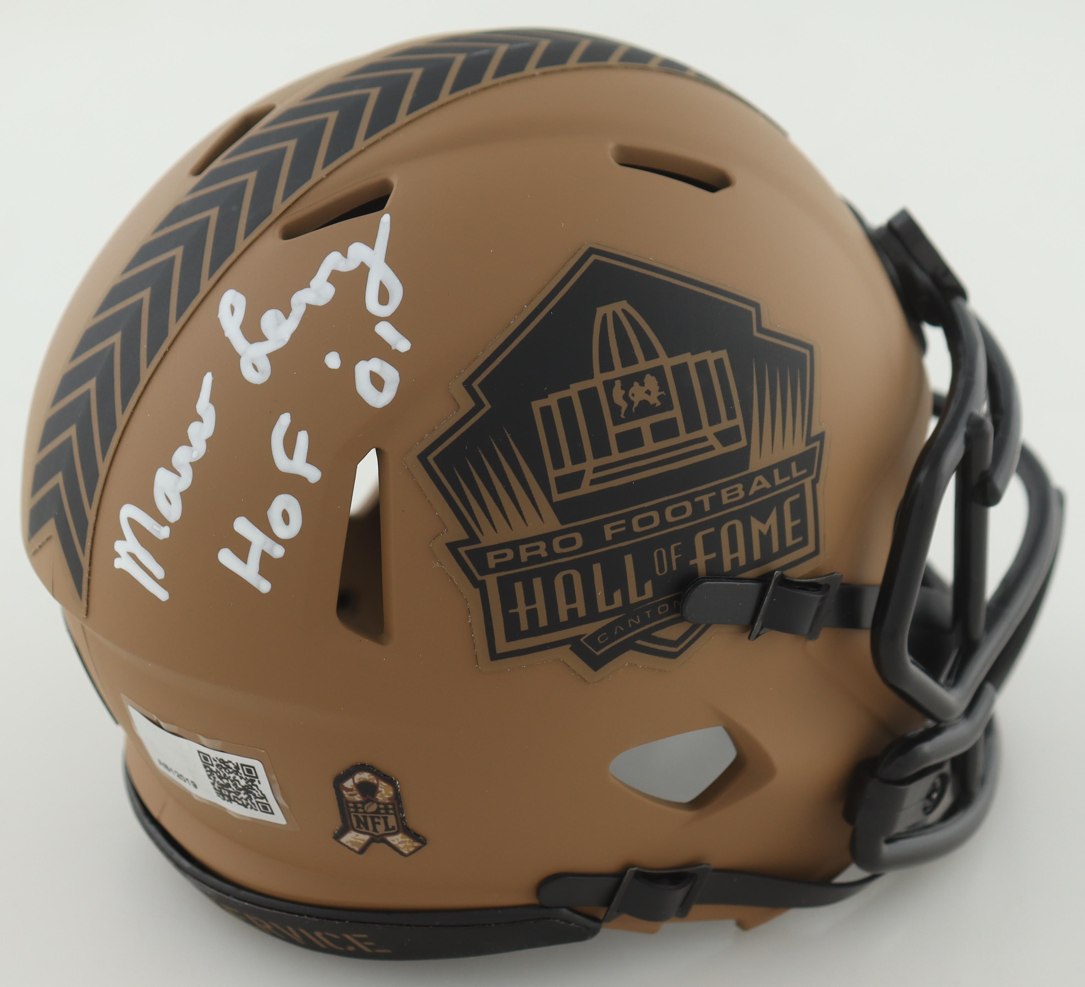 Marv Levy Signed Pro Football Hall of Fame Speed Mini Helmet Inscribed "HOF '01" (TSE) at PristineAuction.com Marv Levy Signed Pro Football Hall of Fame Speed Mini Helmet Inscribed "HOF '01" (TSE) at PristineAuction.com
