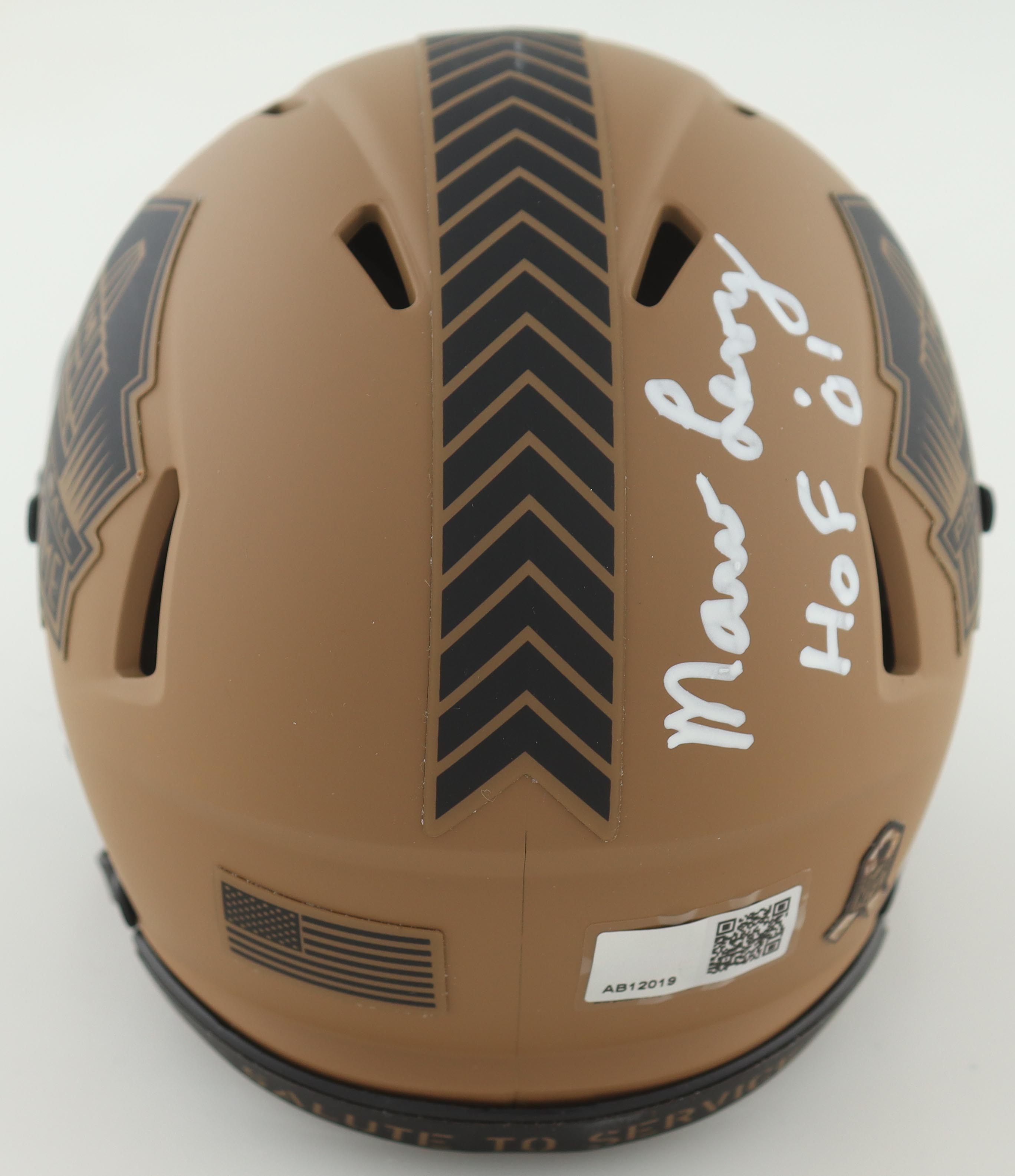 Marv Levy Signed Pro Football Hall of Fame Speed Mini Helmet Inscribed "HOF '01" (TSE) at PristineAuction.com Marv Levy Signed Pro Football Hall of Fame Speed Mini Helmet Inscribed "HOF '01" (TSE) at PristineAuction.com