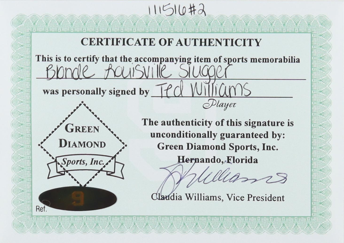 Ted Williams Signed Louisville Slugger Baseball Bat (JSA & Williams) at PristineAuction.com Ted Williams Signed Louisville Slugger Baseball Bat (JSA & Williams) at PristineAuction.com