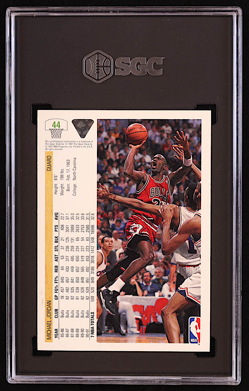 Michael Jordan 1991-92 Upper Deck #44 (SGC 5) at PristineAuction.com Michael Jordan 1991-92 Upper Deck #44 (SGC 5) at PristineAuction.com