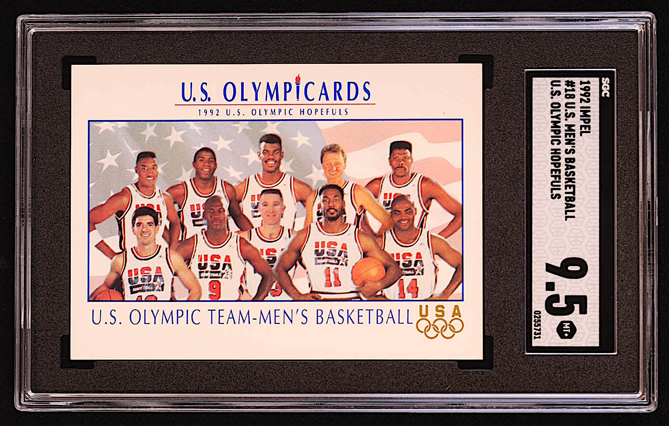U.S. Olympic Basketball Team 1992 Impel U.S. Olympic Hopefuls #18 (SGC 9.5) at PristineAuction.com U.S. Olympic Basketball Team 1992 Impel U.S. Olympic Hopefuls #18 (SGC 9.5) at PristineAuction.com