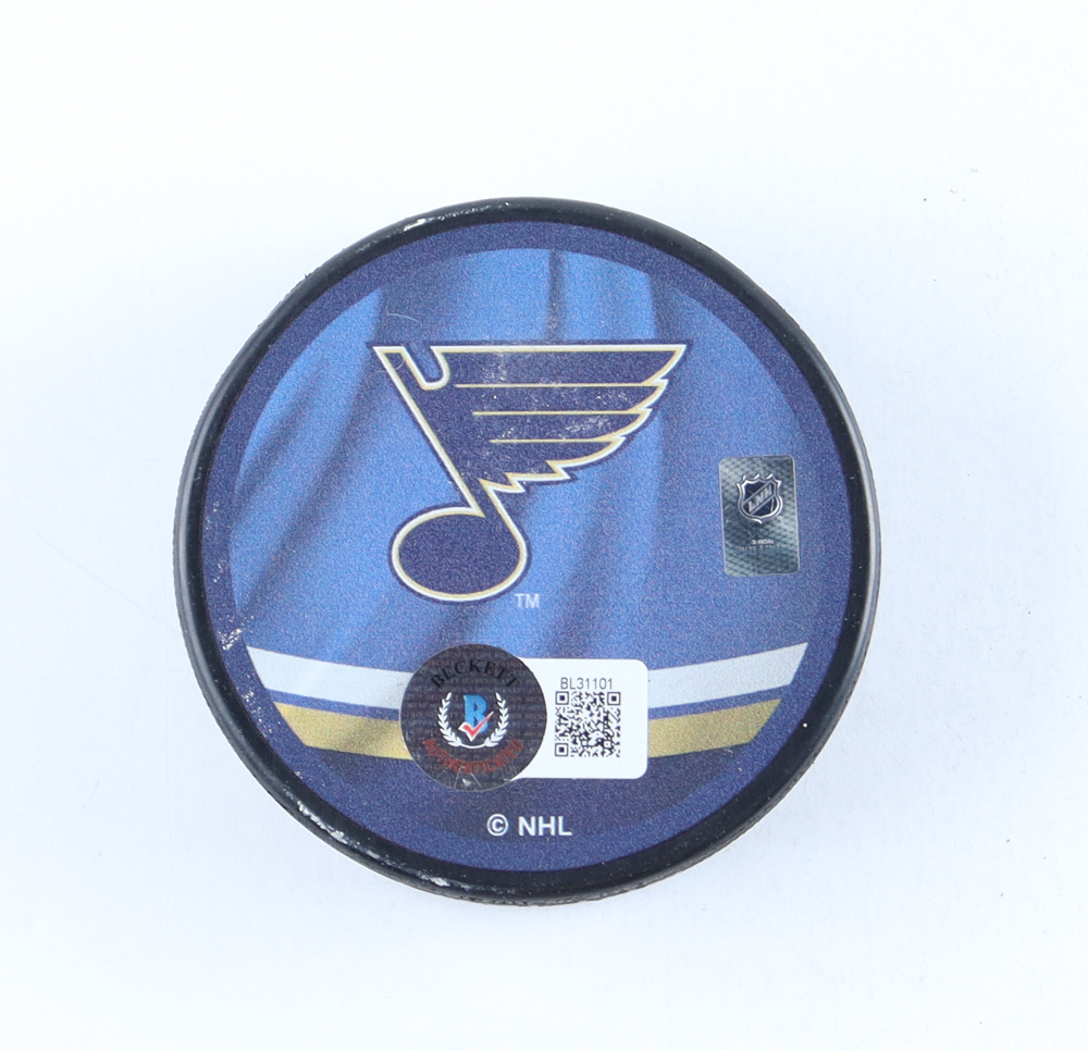 Ryan O'Reilly Signed Blues Logo Hockey Puck (Beckett) at PristineAuction.com Ryan O'Reilly Signed Blues Logo Hockey Puck (Beckett) at PristineAuction.com