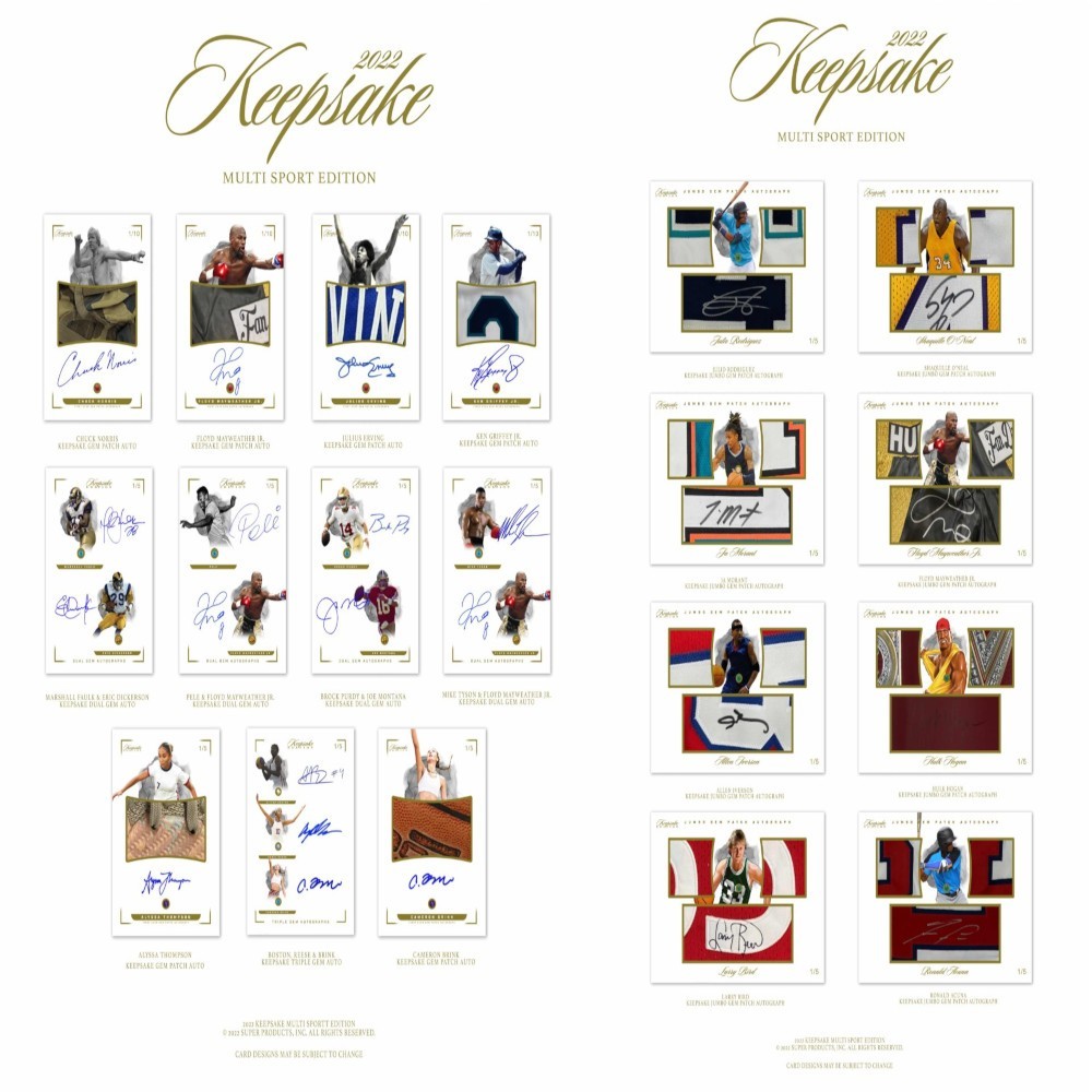 2022 Super Break Keepsake Premier Multi-Sport Edition Box at PristineAuction.com 2022 Super Break Keepsake Premier Multi-Sport Edition Box at PristineAuction.com