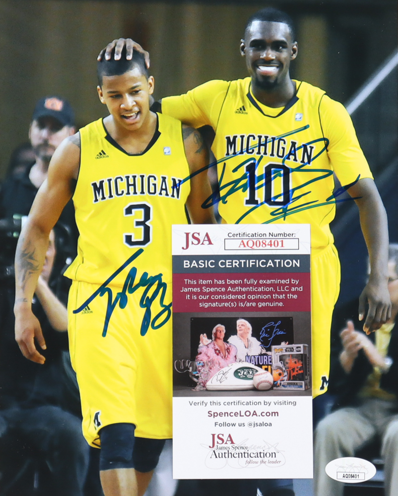 Tim Hardaway Jr. & Trey Burke Signed Michigan Wolverines 8x10 Photo (JSA) at PristineAuction.com Tim Hardaway Jr. & Trey Burke Signed Michigan Wolverines 8x10 Photo (JSA) at PristineAuction.com