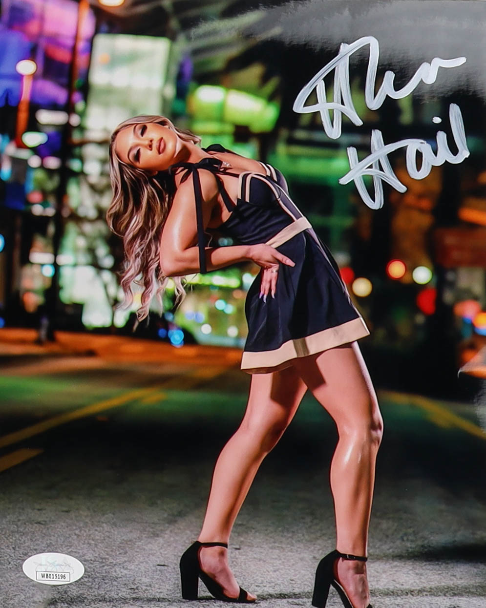 Thea Hail Signed WWE NXT 8x10 Metallic Photo (JSA) at PristineAuction.com Thea Hail Signed WWE NXT 8x10 Metallic Photo (JSA) at PristineAuction.com