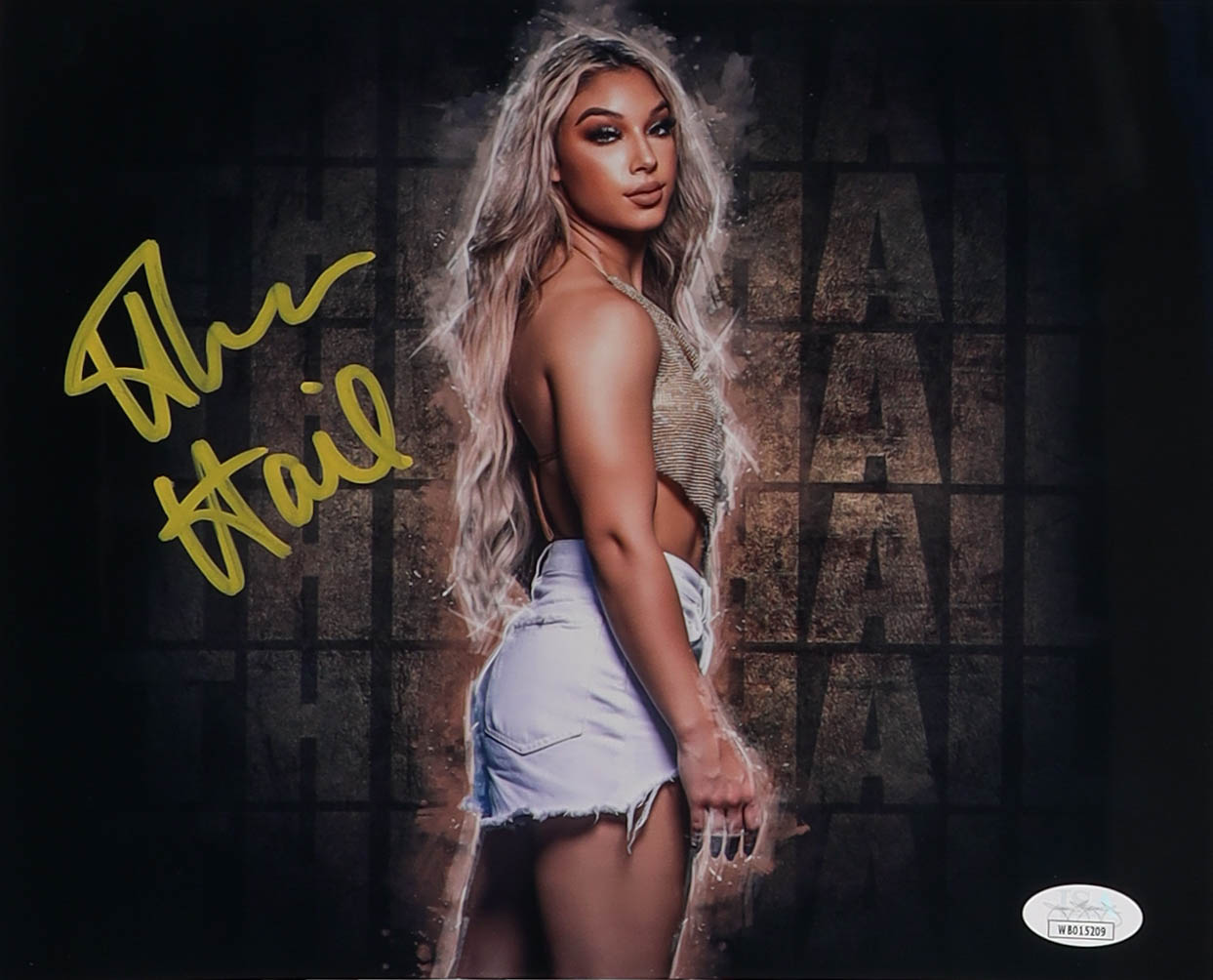 Thea Hail Signed WWE NXT 8x10 Metallic Photo (JSA) at PristineAuction.com Thea Hail Signed WWE NXT 8x10 Metallic Photo (JSA) at PristineAuction.com