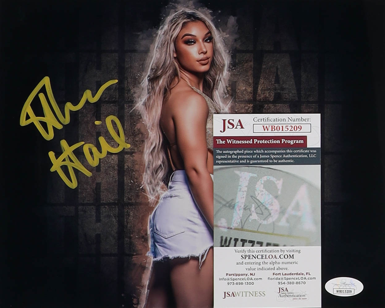 Thea Hail Signed WWE NXT 8x10 Metallic Photo (JSA) at PristineAuction.com Thea Hail Signed WWE NXT 8x10 Metallic Photo (JSA) at PristineAuction.com