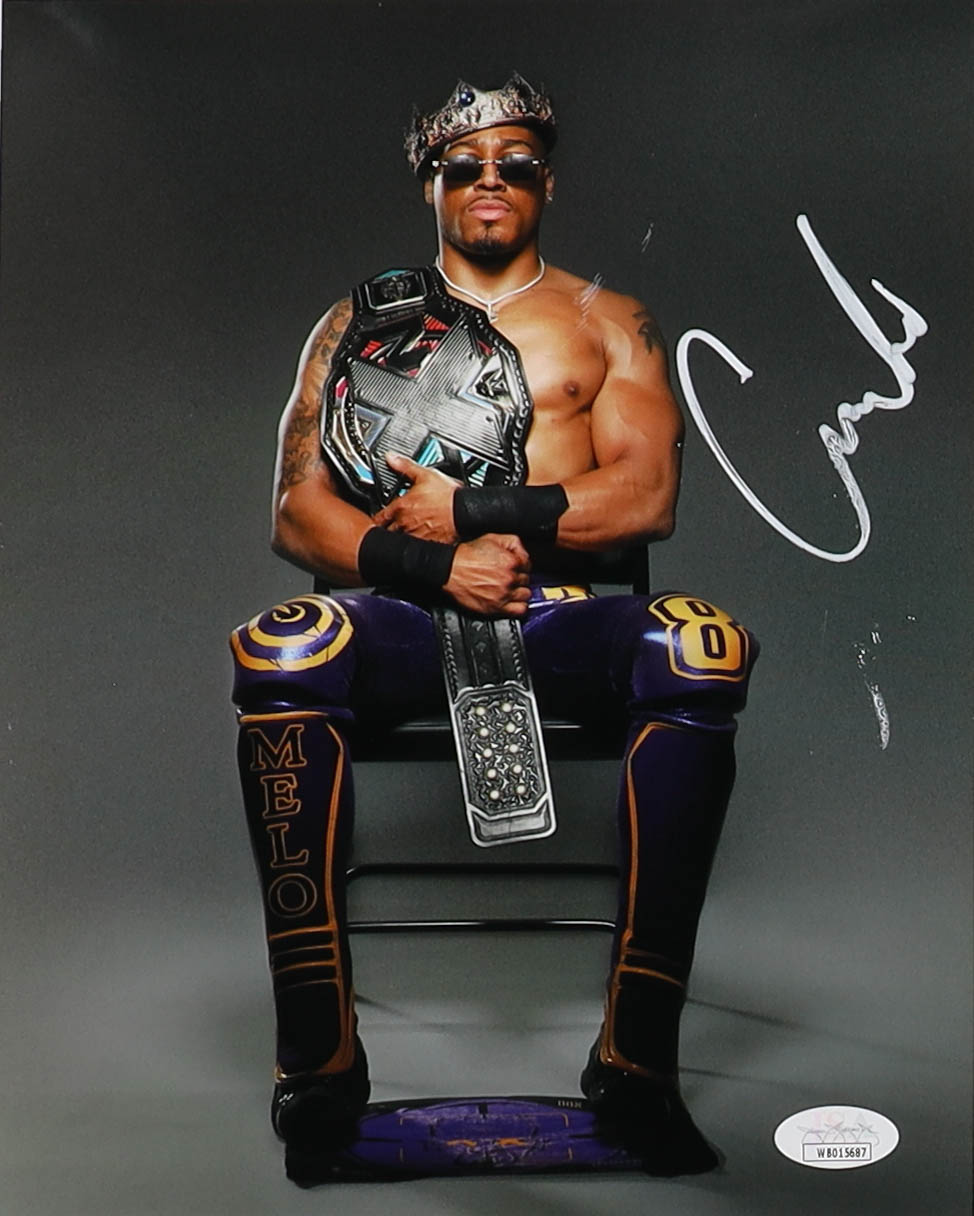 Carmelo Hayes Signed WWE 8x10 Photo (JSA) at PristineAuction.com Carmelo Hayes Signed WWE 8x10 Photo (JSA) at PristineAuction.com
