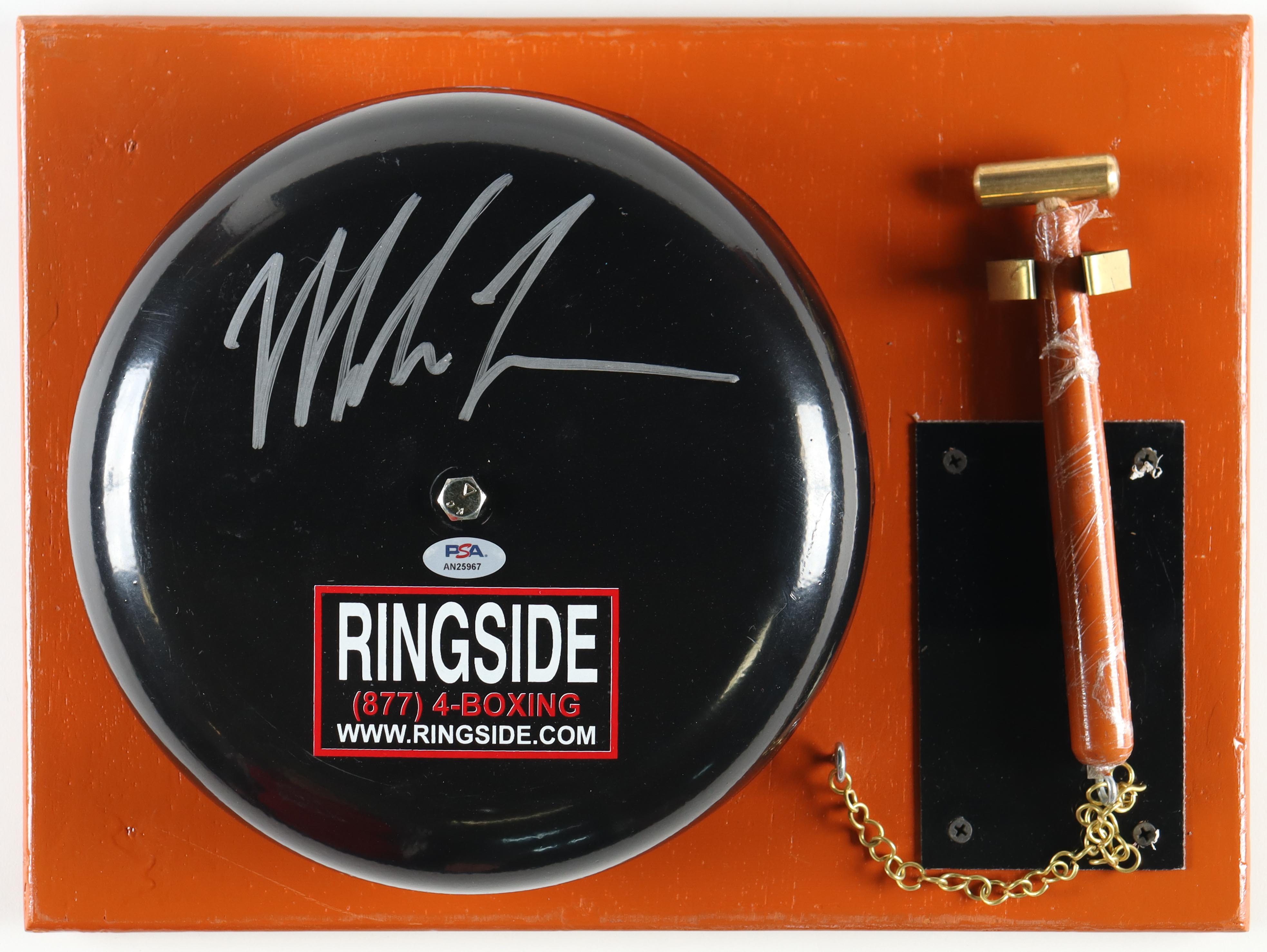 Mike Tyson Signed Ringside Boxing Bell (PSA) at PristineAuction.com Mike Tyson Signed Ringside Boxing Bell (PSA) at PristineAuction.com