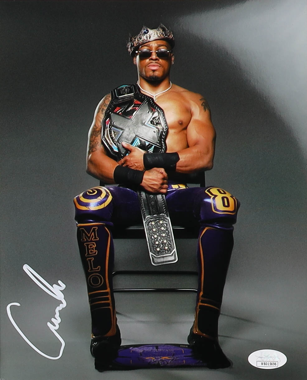 Carmelo Hayes Signed WWE 8x10 Photo (JSA) at PristineAuction.com Carmelo Hayes Signed WWE 8x10 Photo (JSA) at PristineAuction.com