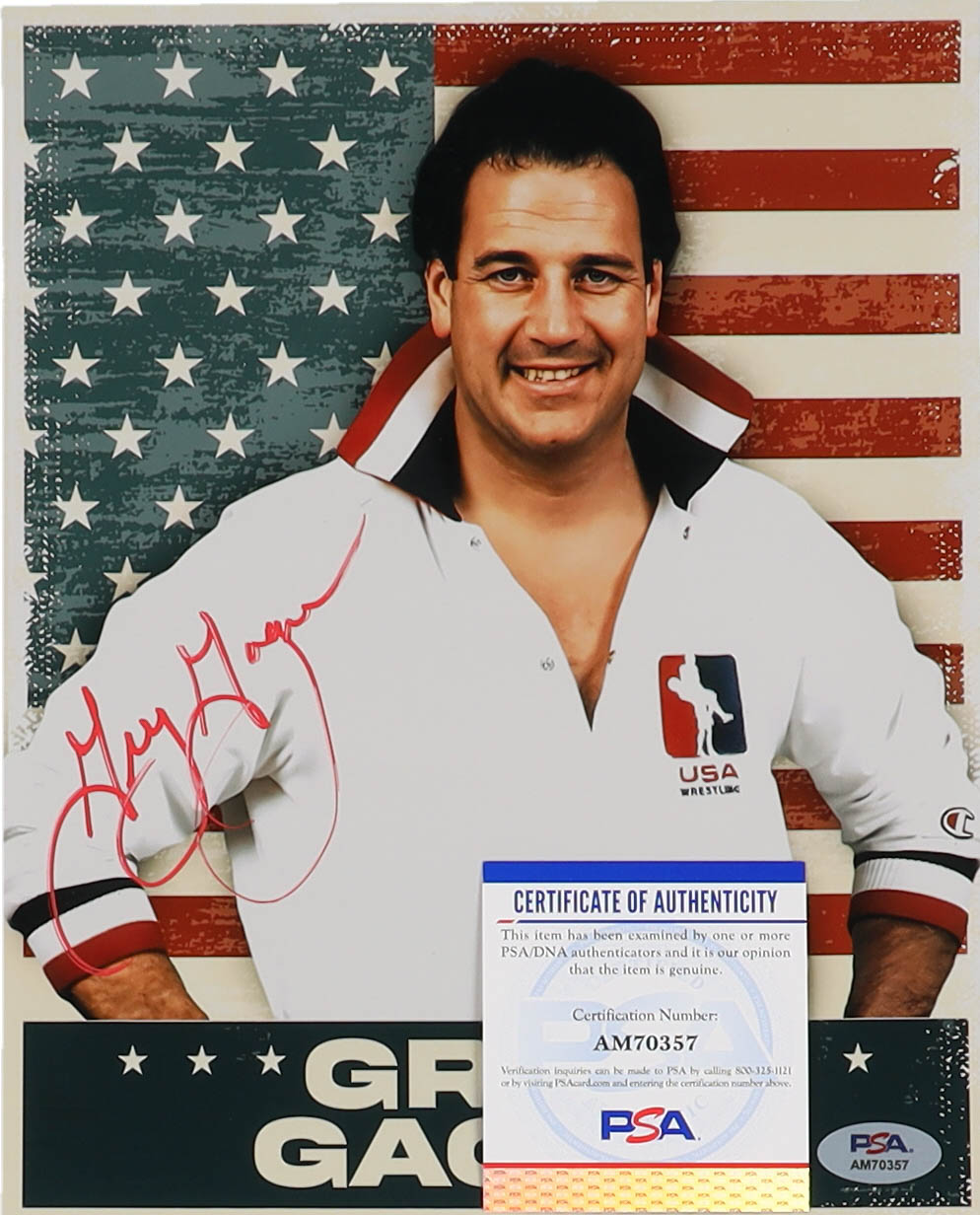 Greg Gagne Signed WWE 8x10 Metallic Photo (PSA) at PristineAuction.com Greg Gagne Signed WWE 8x10 Metallic Photo (PSA) at PristineAuction.com