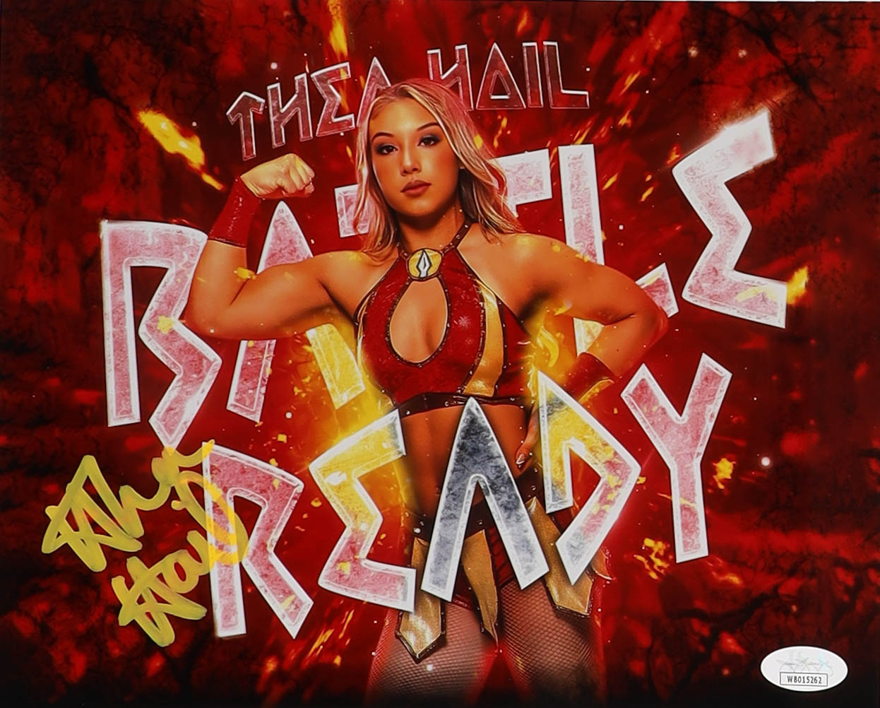 Thea Hail Signed WWE NXT 8x10 Metallic Photo (JSA) at PristineAuction.com Thea Hail Signed WWE NXT 8x10 Metallic Photo (JSA) at PristineAuction.com