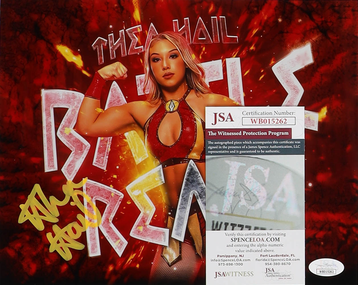 Thea Hail Signed WWE NXT 8x10 Metallic Photo (JSA) at PristineAuction.com Thea Hail Signed WWE NXT 8x10 Metallic Photo (JSA) at PristineAuction.com