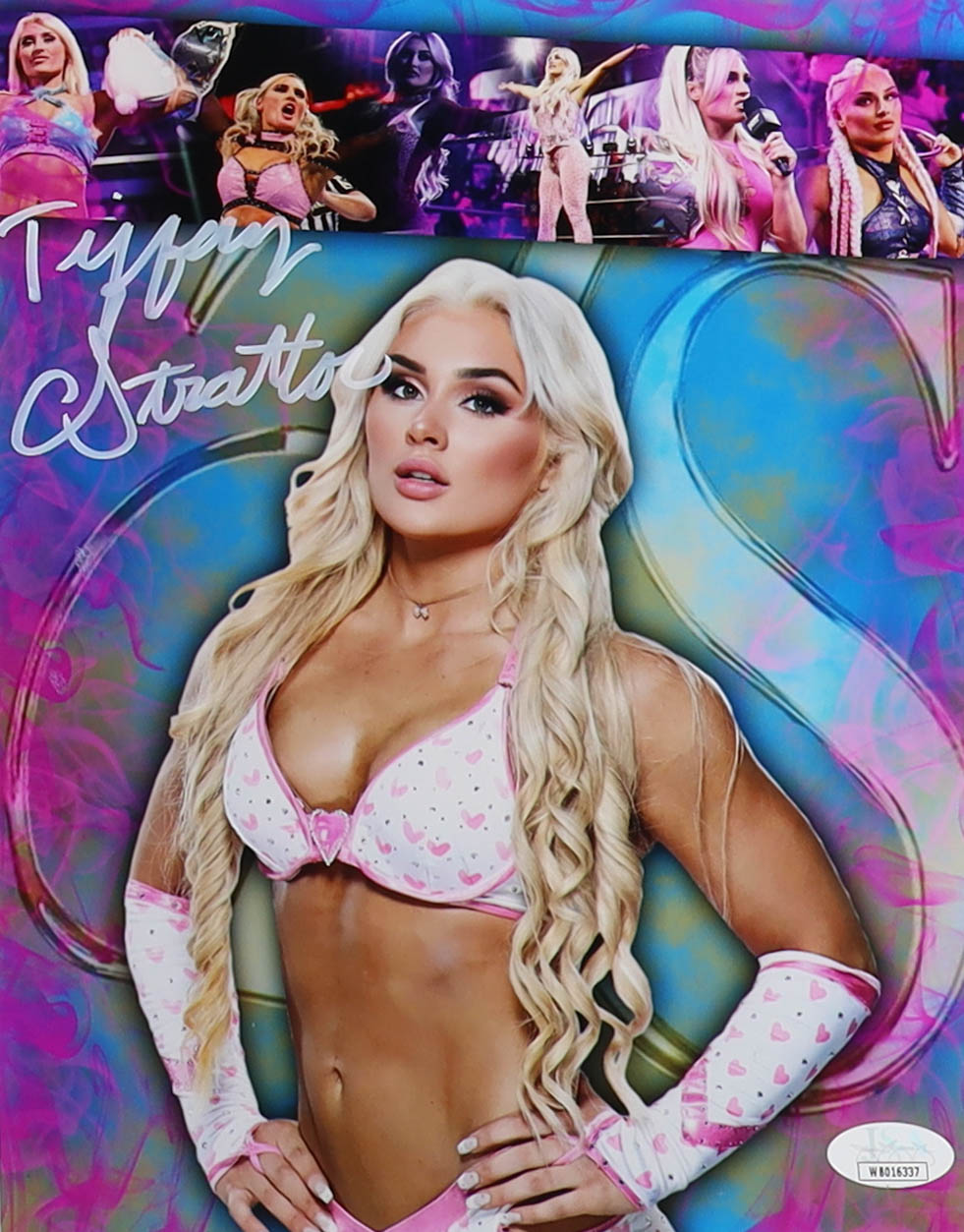 Tiffany Stratton Signed WWE 8x10 Metallic Photo (JSA) at PristineAuction.com Tiffany Stratton Signed WWE 8x10 Metallic Photo (JSA) at PristineAuction.com