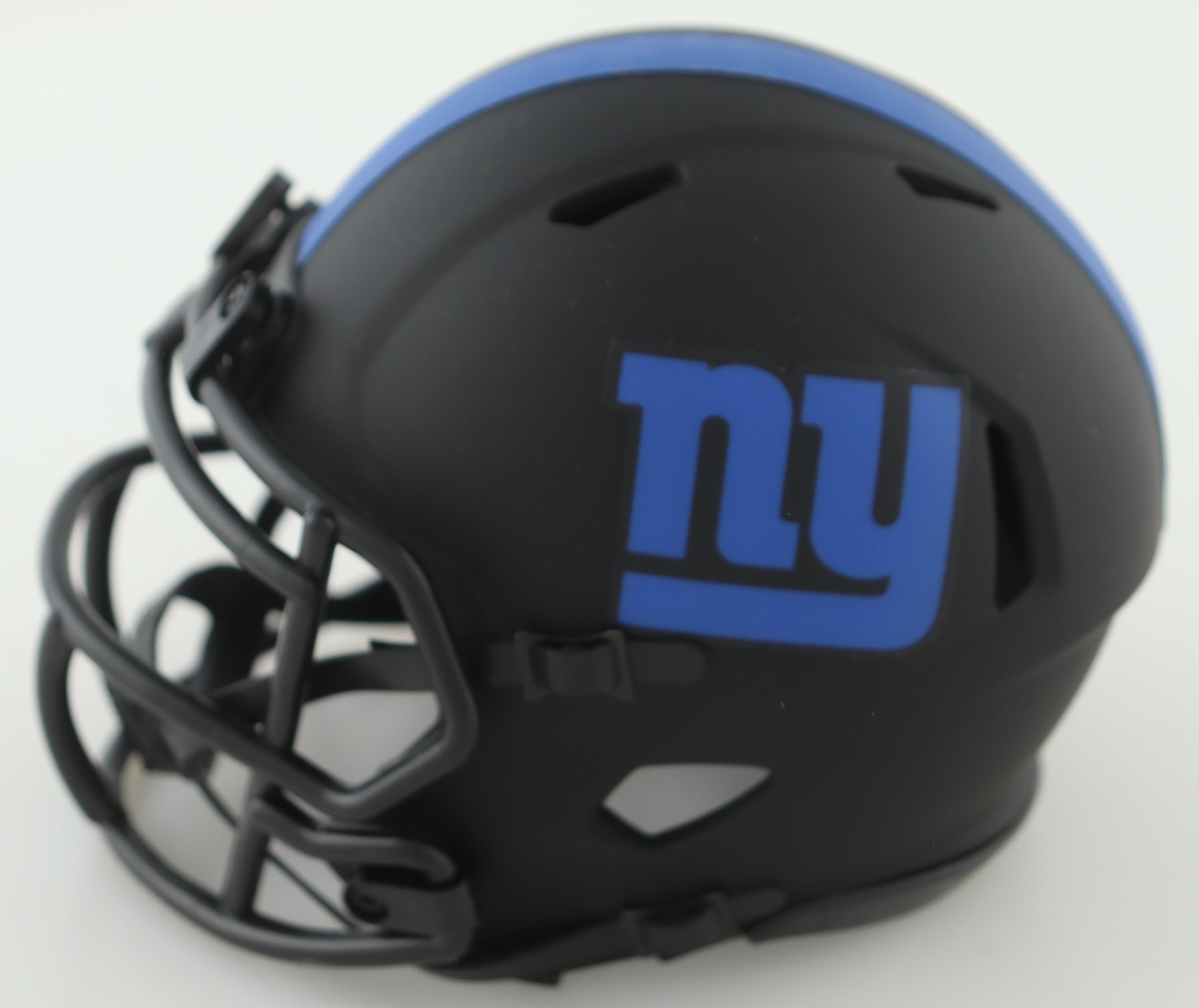 Saquon Barkley Signed Giants Eclipse Alternate Speed Mini Helmet (Beckett) at PristineAuction.com Saquon Barkley Signed Giants Eclipse Alternate Speed Mini Helmet (Beckett) at PristineAuction.com