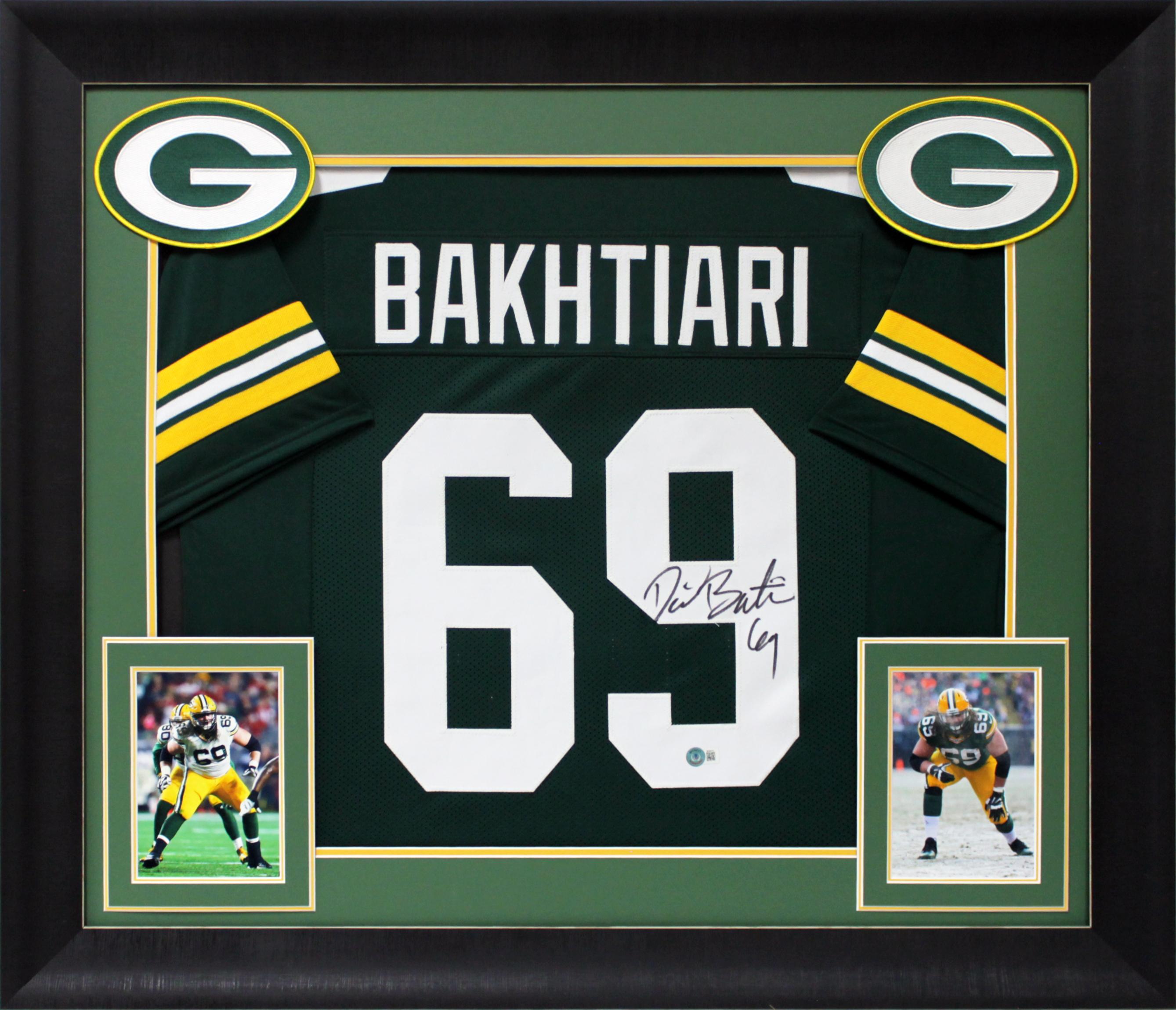 David Bakhtiari Signed Custom Framed Jersey Display (Beckett) at PristineAuction.com David Bakhtiari Signed Custom Framed Jersey Display (Beckett) at PristineAuction.com