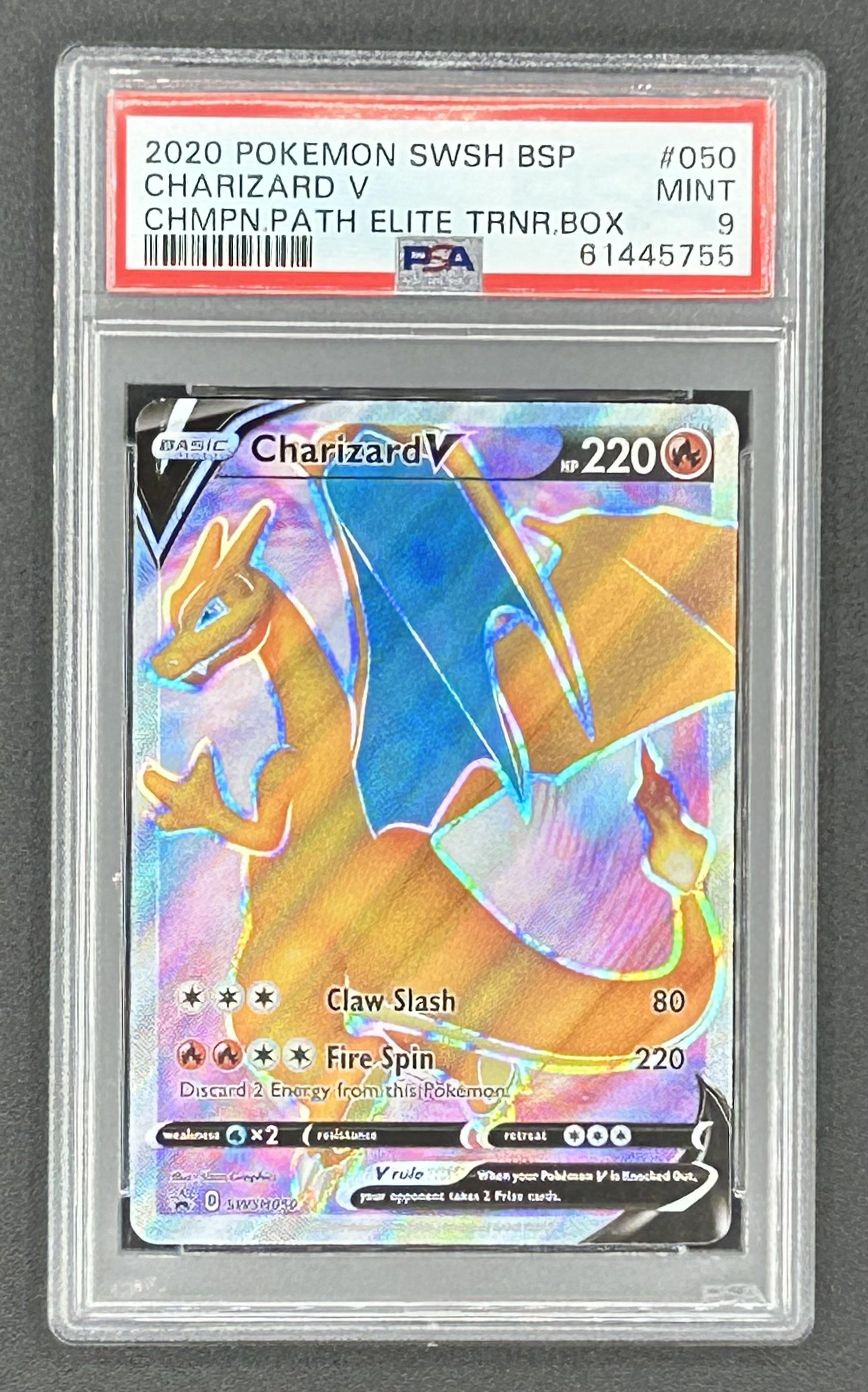 リザードンV PSA9 PSA9鑑定済〕リザードンV【SSR】{307/190}