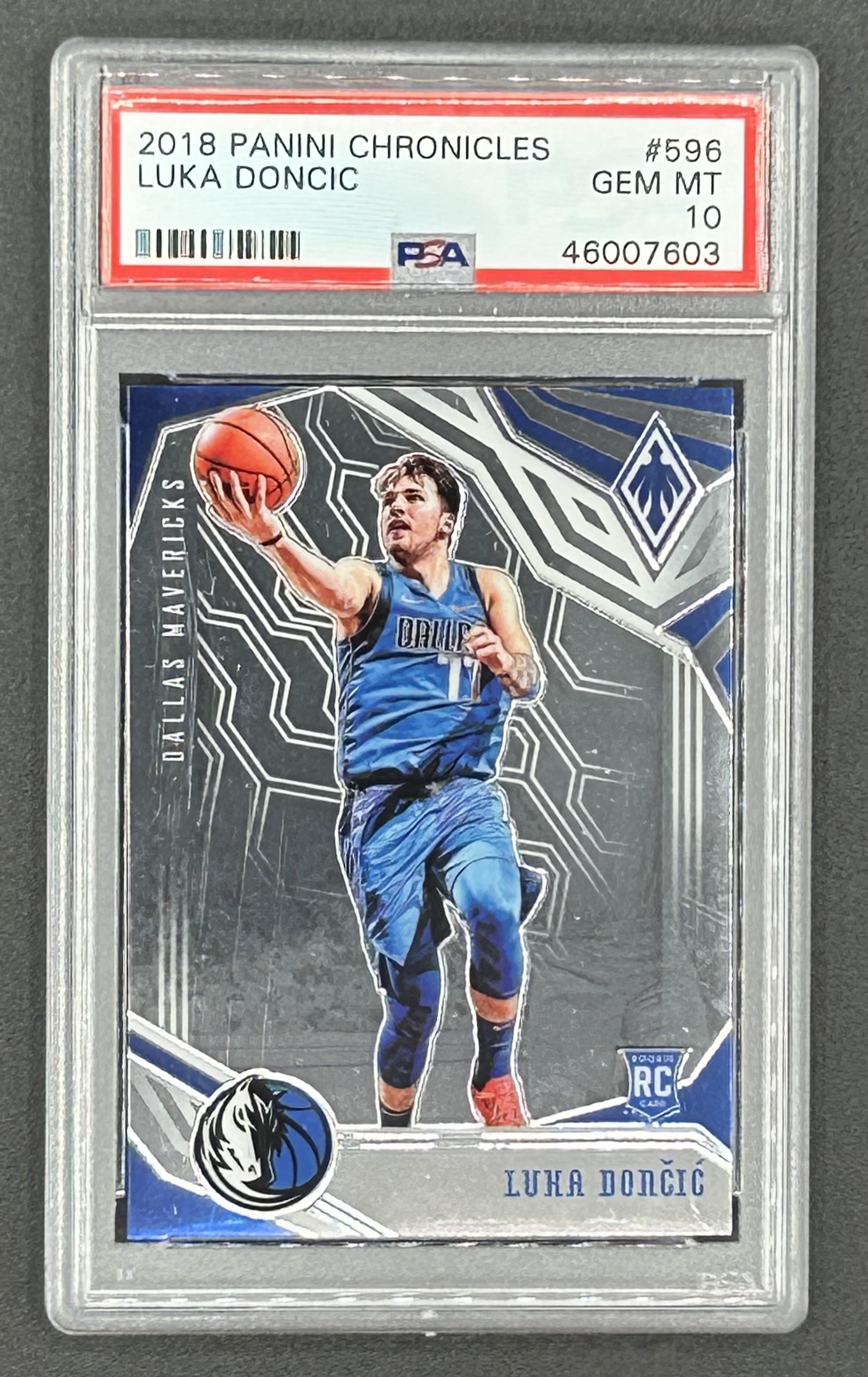 Luka Doncic 2018-19 Panini Chronicles / Phoenix #596 RC (PSA 10) at PristineAuction.com Luka Doncic 2018-19 Panini Chronicles / Phoenix #596 RC (PSA 10) at PristineAuction.com