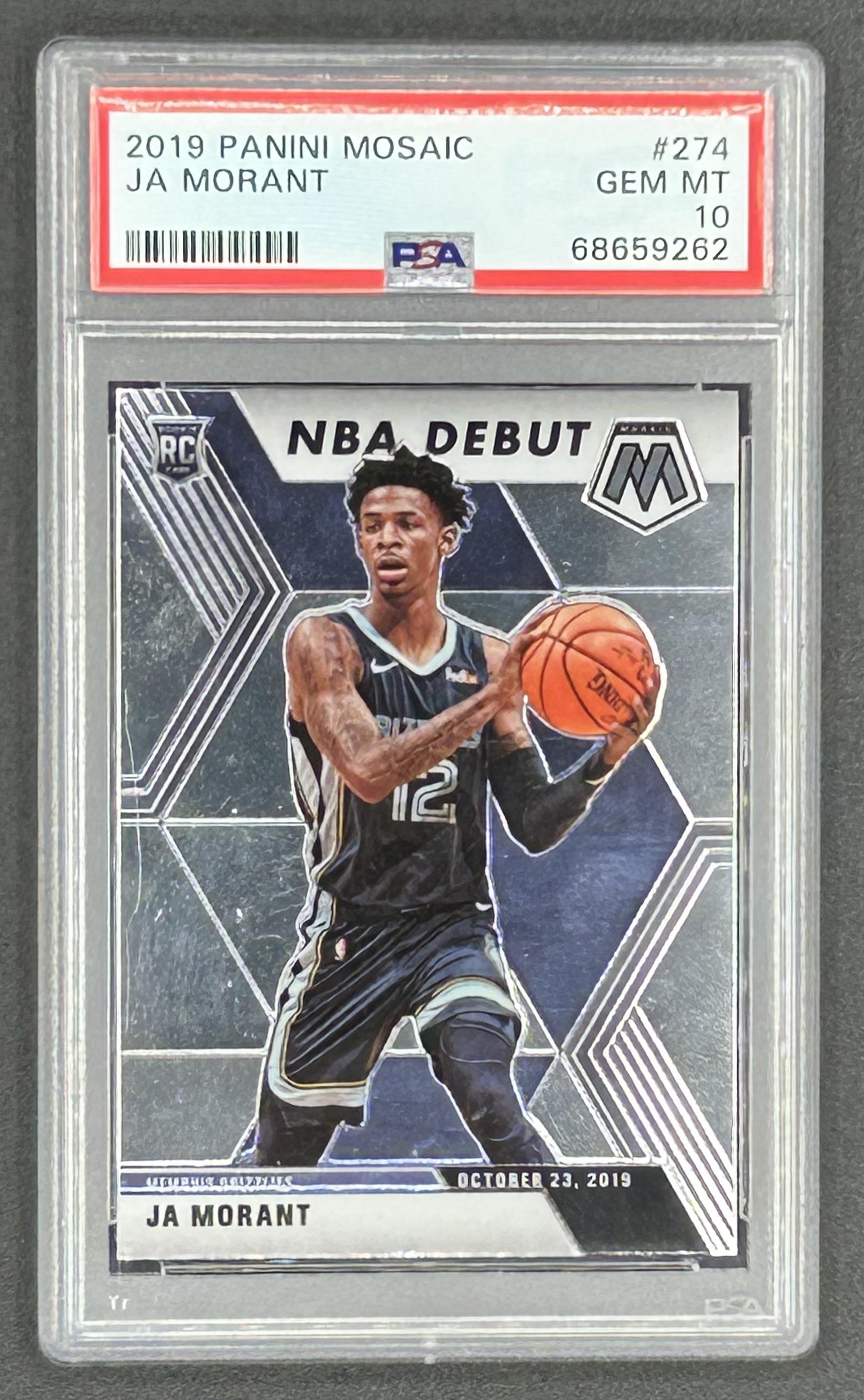 Ja Morant 2019-20 Panini Mosaic #274 (PSA 10) at PristineAuction.com Ja Morant 2019-20 Panini Mosaic #274 (PSA 10) at PristineAuction.com