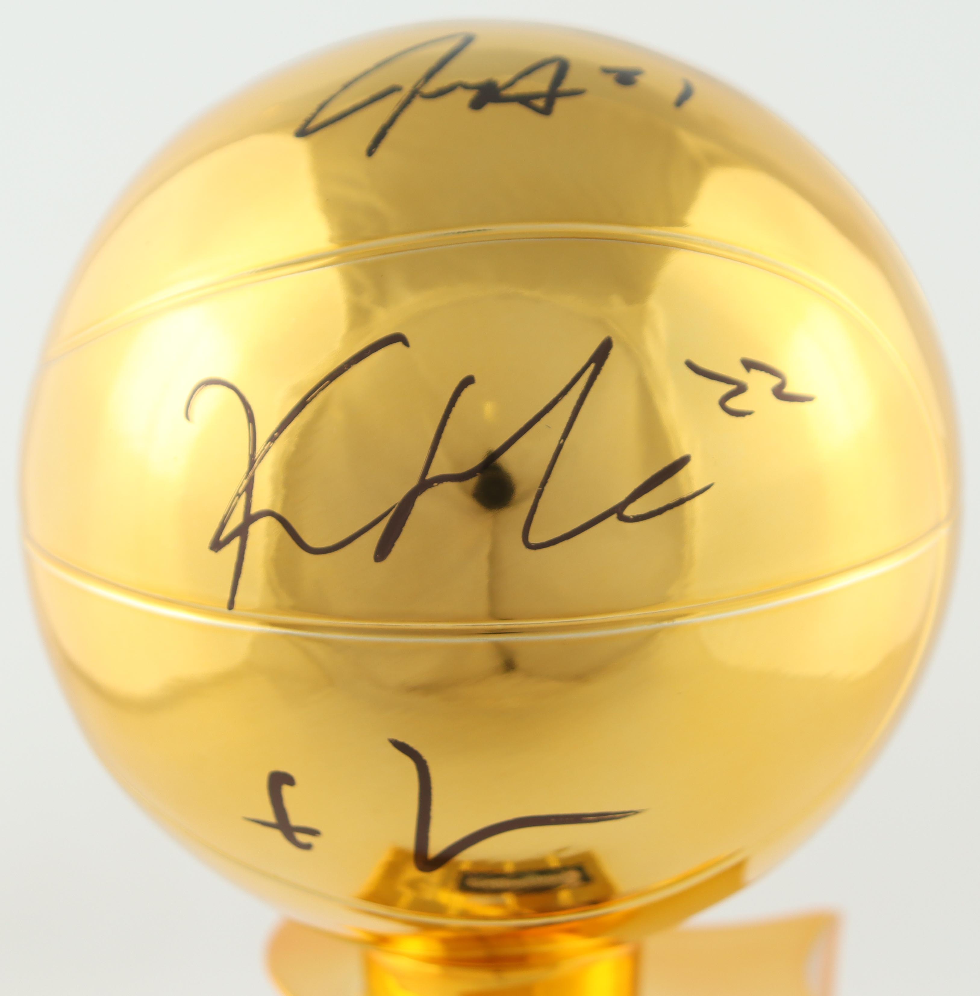 Giannis Antetokounmpo, Khris Middleton & Jrue Holiday Signed Bucks 2021 NBA Champions Replica Trophy (Fanatics) at PristineAuction.com Giannis Antetokounmpo, Khris Middleton & Jrue Holiday Signed Bucks 2021 NBA Champions Replica Trophy (Fanatics) at PristineAuction.com