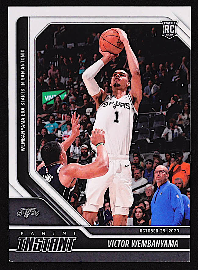 Victor Wembanyama 2023-24 Panini Instant Draft #5 RC at PristineAuction.com Victor Wembanyama 2023-24 Panini Instant Draft #5 RC at PristineAuction.com