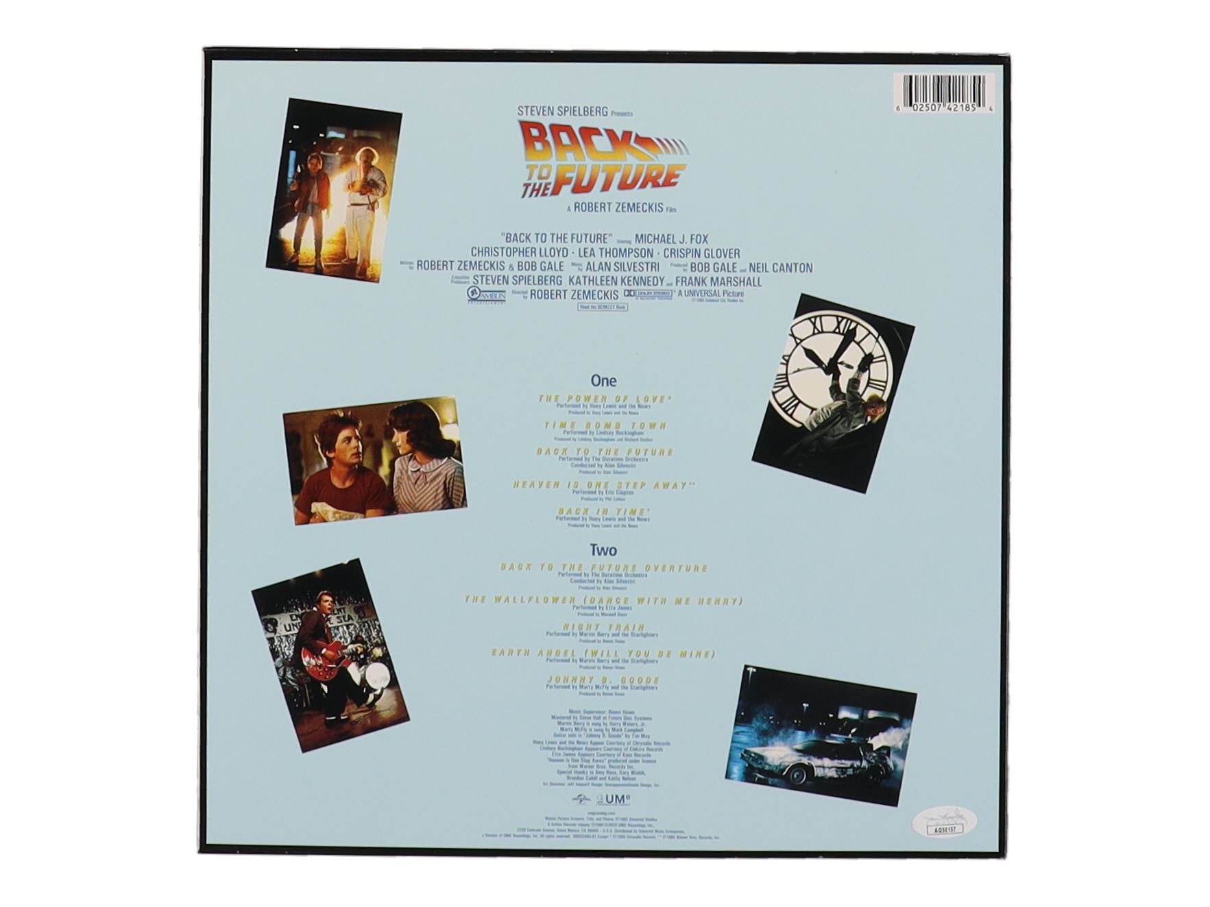 Huey Lewis Signed "Back to the Future" Vinyl Record Album Cover Inscribed "Power of Love" (JSA) at PristineAuction.com Huey Lewis Signed "Back to the Future" Vinyl Record Album Cover Inscribed "Power of Love" (JSA) at PristineAuction.com