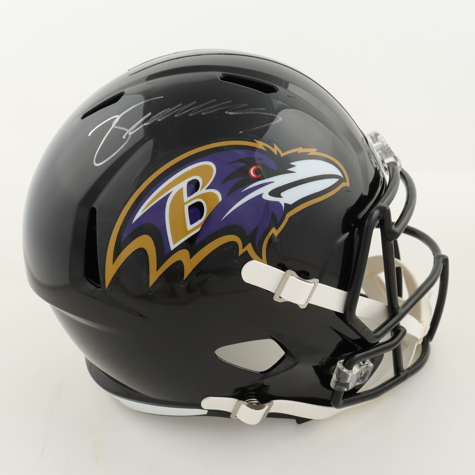 Zay Flowers Signed Baltimore Ravens Speed Full Size Flash Helmet (Beckett) at PristineAuction.com Zay Flowers Signed Baltimore Ravens Speed Full Size Flash Helmet (Beckett) at PristineAuction.com