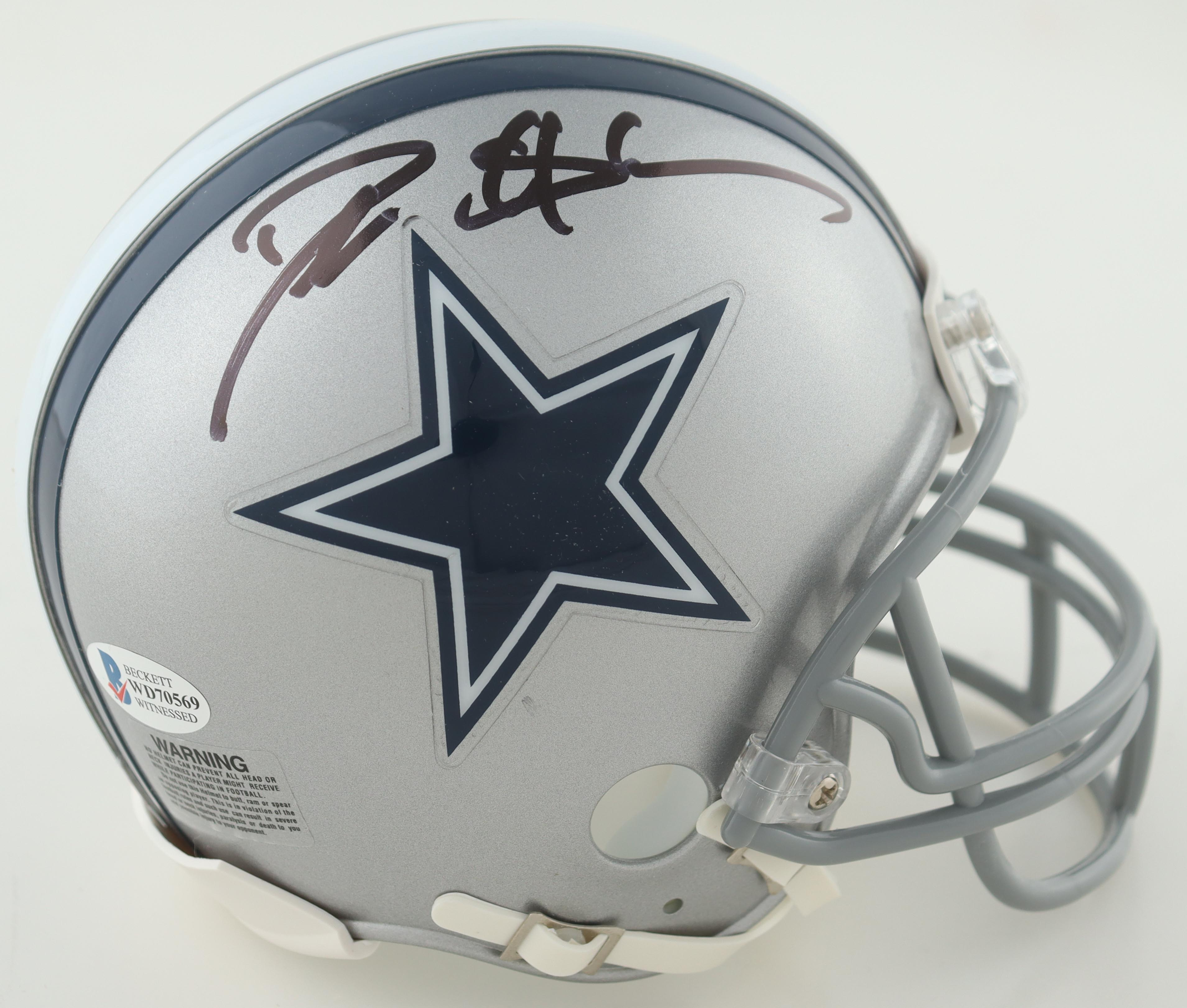 Deion Sanders Signed Cowboys Mini Helmet (Beckett) at PristineAuction.com Deion Sanders Signed Cowboys Mini Helmet (Beckett) at PristineAuction.com