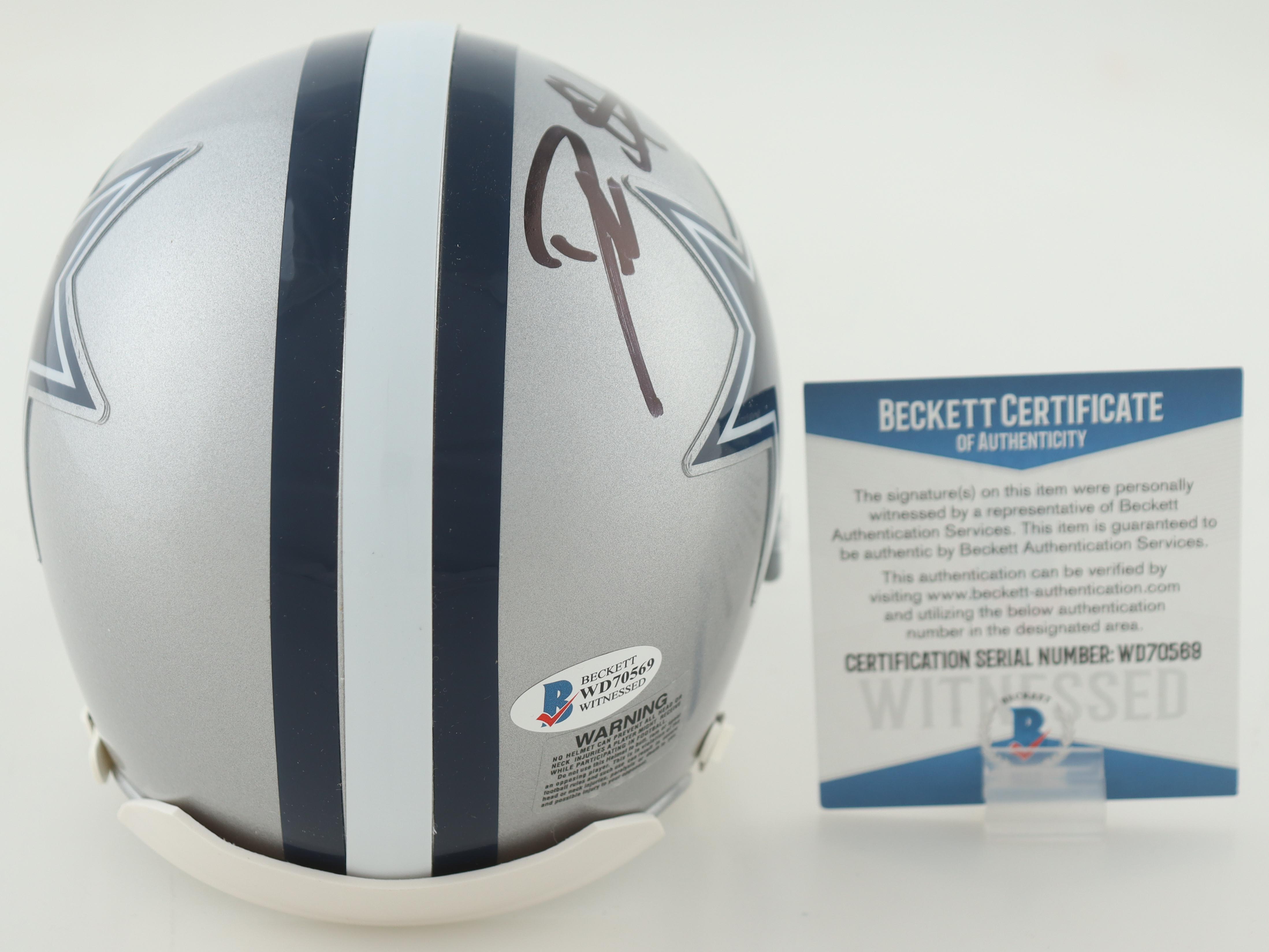 Deion Sanders Signed Cowboys Mini Helmet (Beckett) at PristineAuction.com Deion Sanders Signed Cowboys Mini Helmet (Beckett) at PristineAuction.com