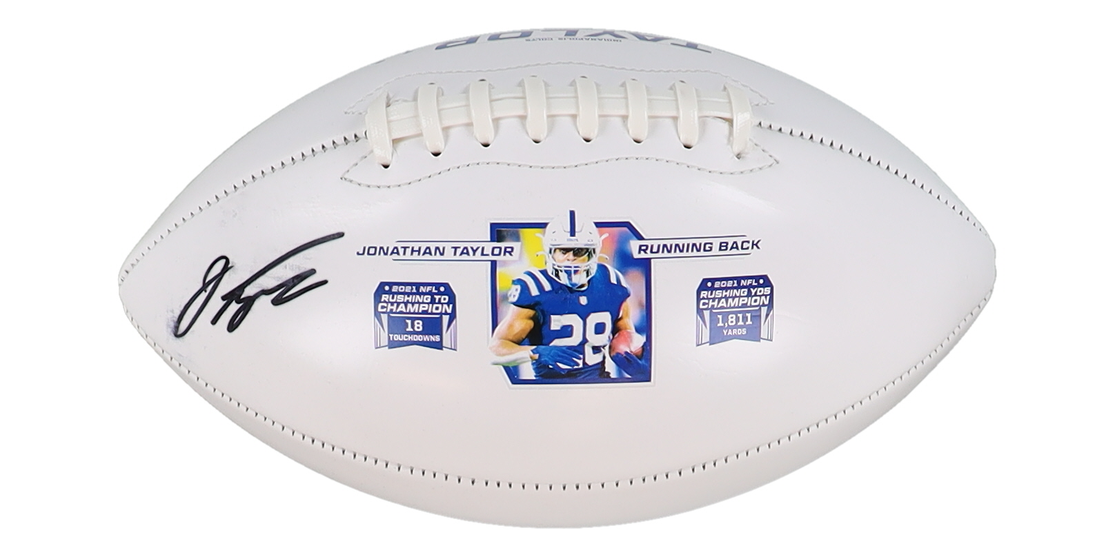 Jonathan Taylor Signed Colts Commemorative Football (Fanatics) at PristineAuction.com Jonathan Taylor Signed Colts Commemorative Football (Fanatics) at PristineAuction.com