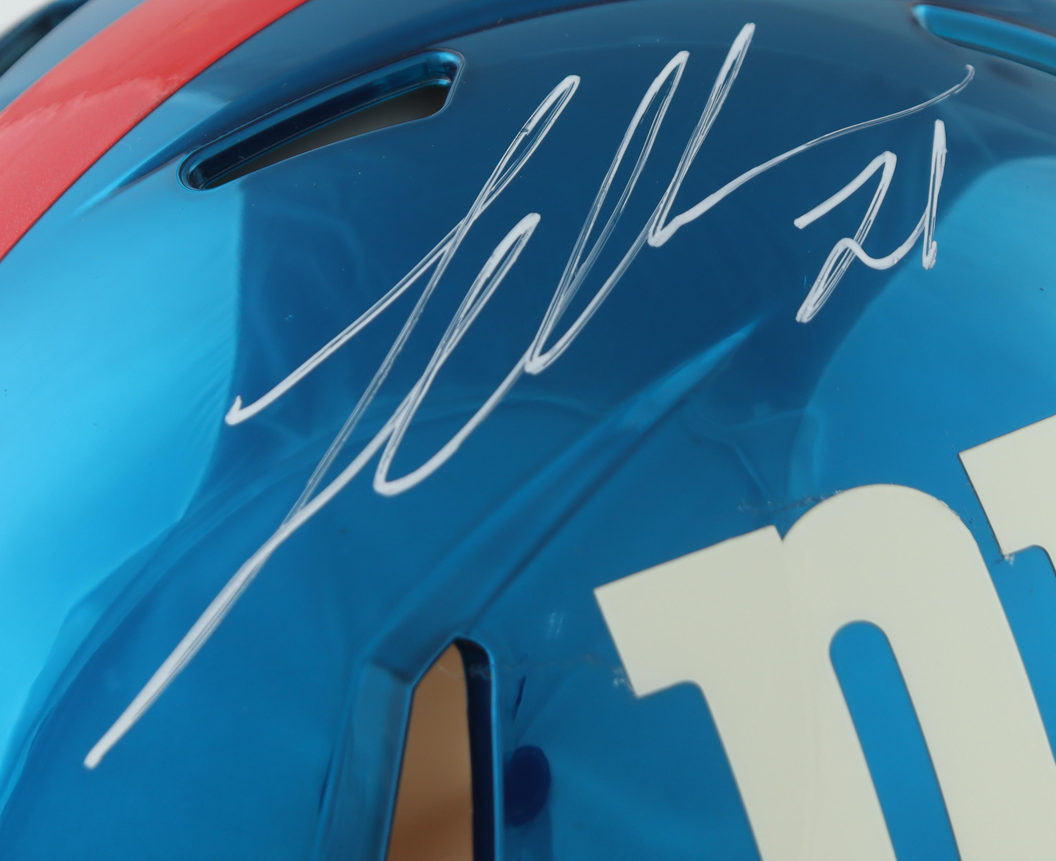 Landon Collins Signed Giants Full-Size Authentic Chrome Speed Helmet (Fanatics & Steiner) at PristineAuction.com Landon Collins Signed Giants Full-Size Authentic Chrome Speed Helmet (Fanatics & Steiner) at PristineAuction.com