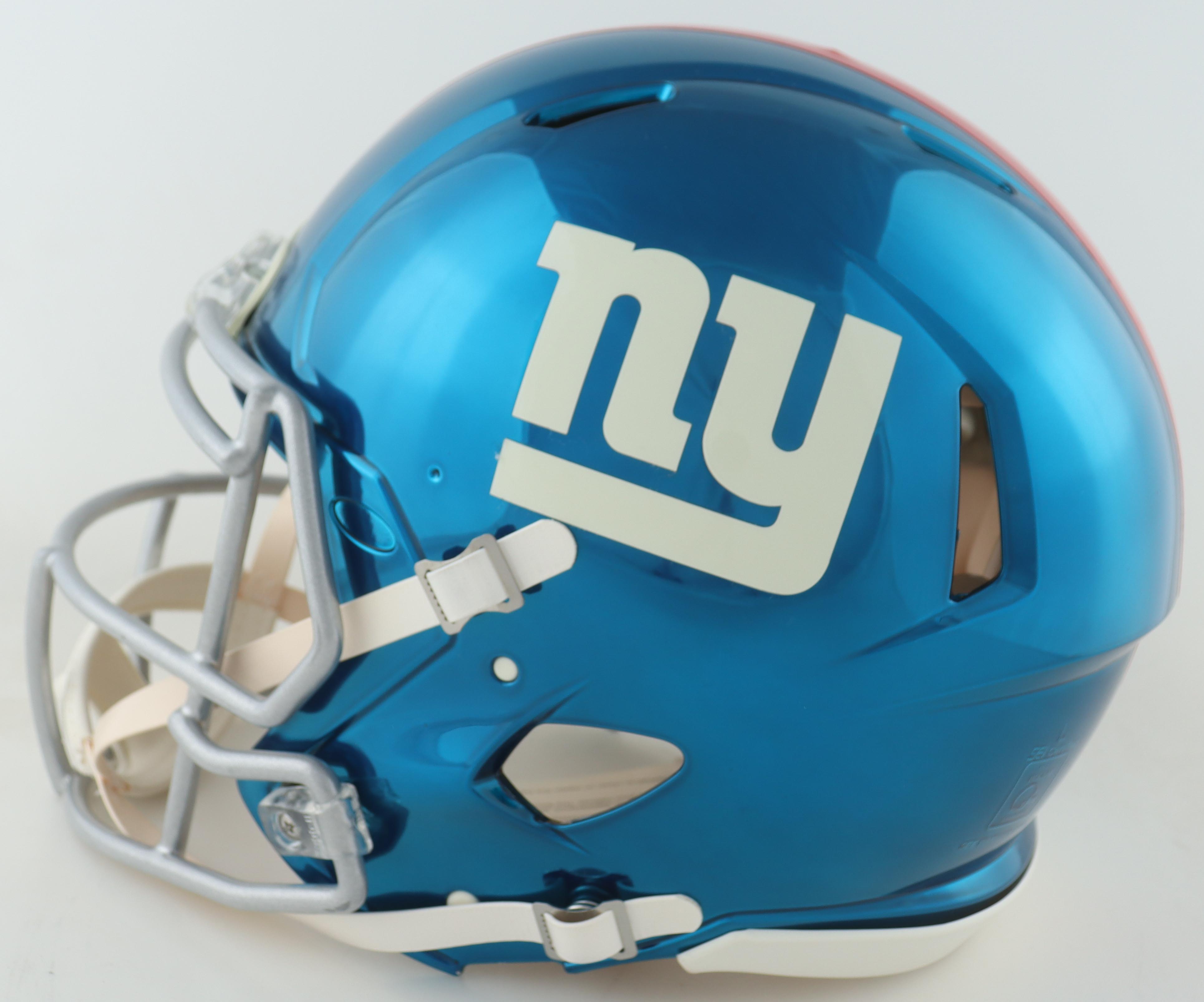 Landon Collins Signed Giants Full-Size Authentic Chrome Speed Helmet (Fanatics & Steiner) at PristineAuction.com Landon Collins Signed Giants Full-Size Authentic Chrome Speed Helmet (Fanatics & Steiner) at PristineAuction.com