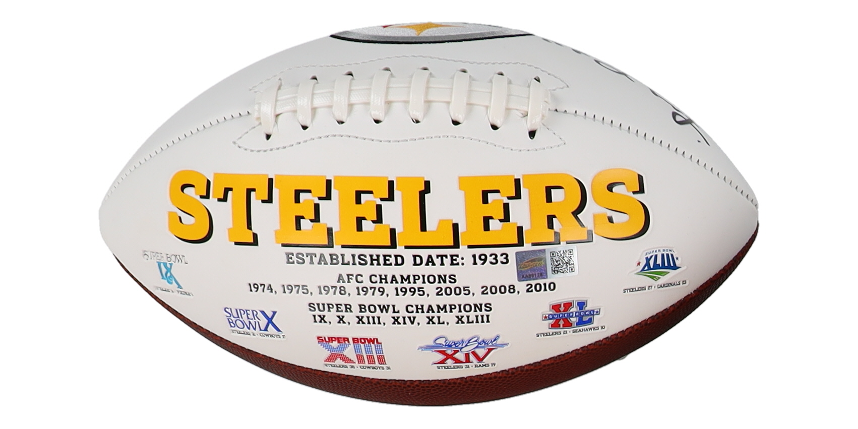 John Fuqua Signed Steelers Logo Football Inscribed "I'll Never Tell" (TSE) at PristineAuction.com John Fuqua Signed Steelers Logo Football Inscribed "I'll Never Tell" (TSE) at PristineAuction.com