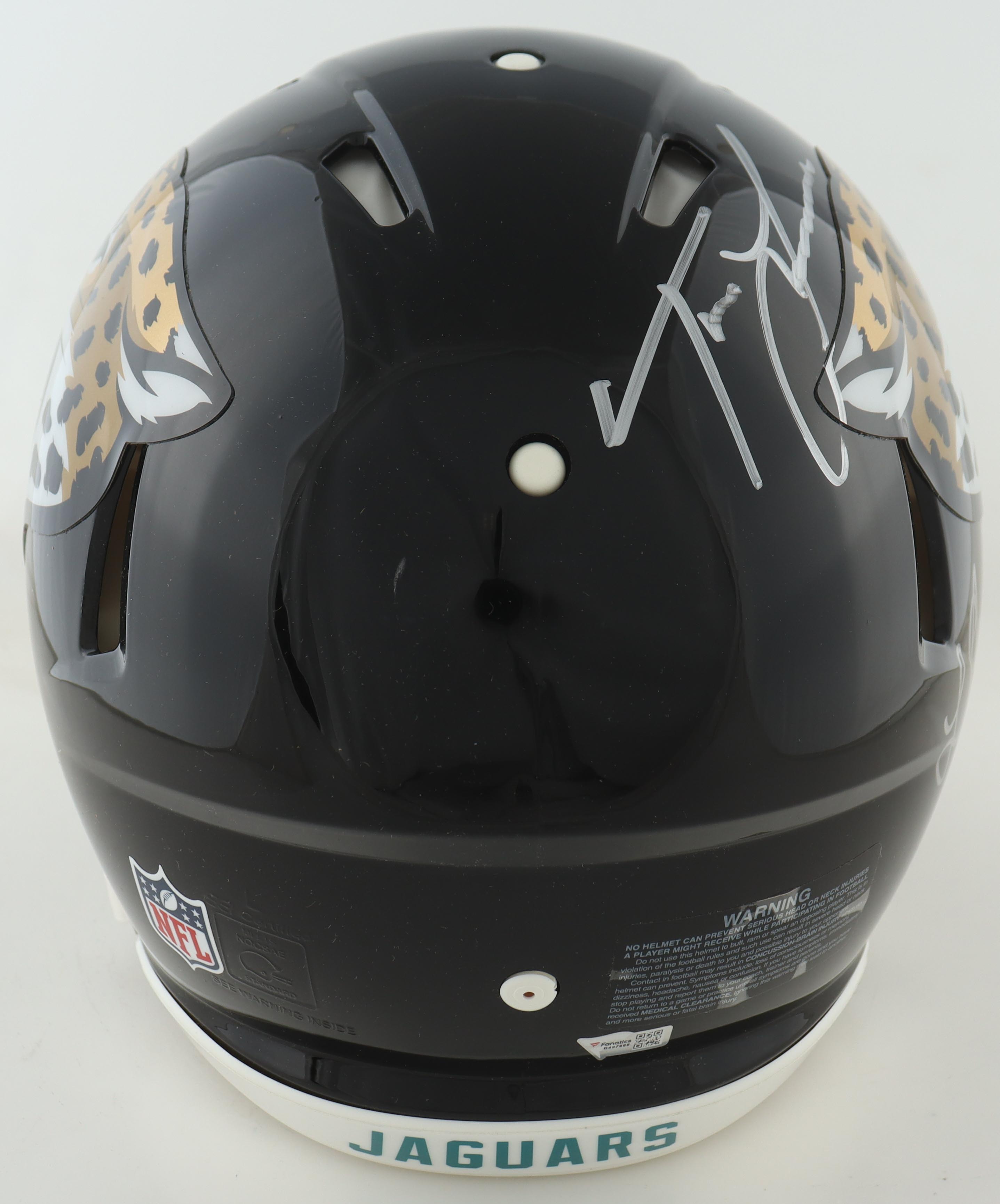 Trevor Lawrence & Laviska Shenault Signed Jaguars Full-Size Authentic On-Field Speed Helmet (Fanatics) at PristineAuction.com Trevor Lawrence & Laviska Shenault Signed Jaguars Full-Size Authentic On-Field Speed Helmet (Fanatics) at PristineAuction.com