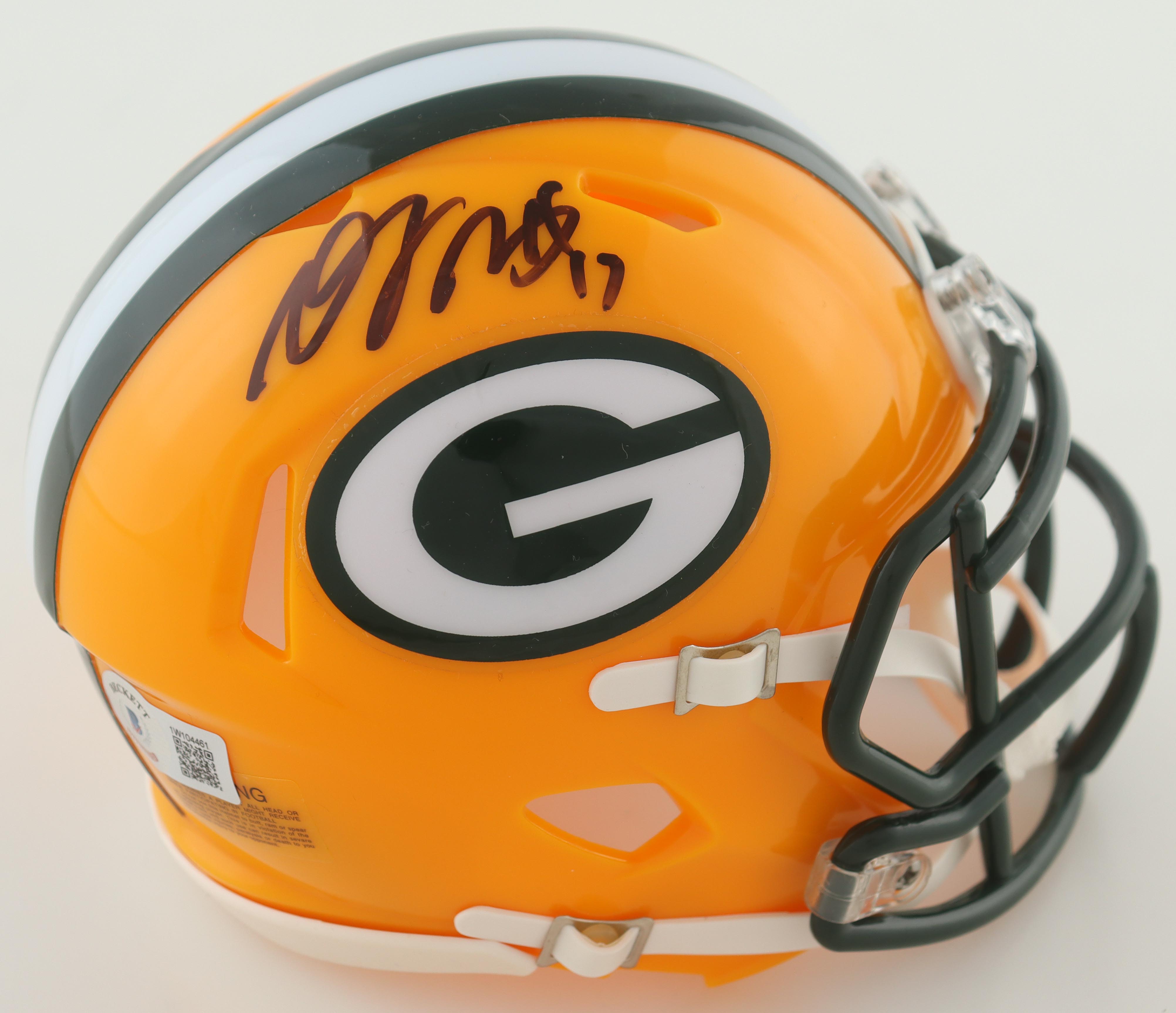 Davante Adams Signed Packers Mini Helmet (Beckett) at PristineAuction.com Davante Adams Signed Packers Mini Helmet (Beckett) at PristineAuction.com