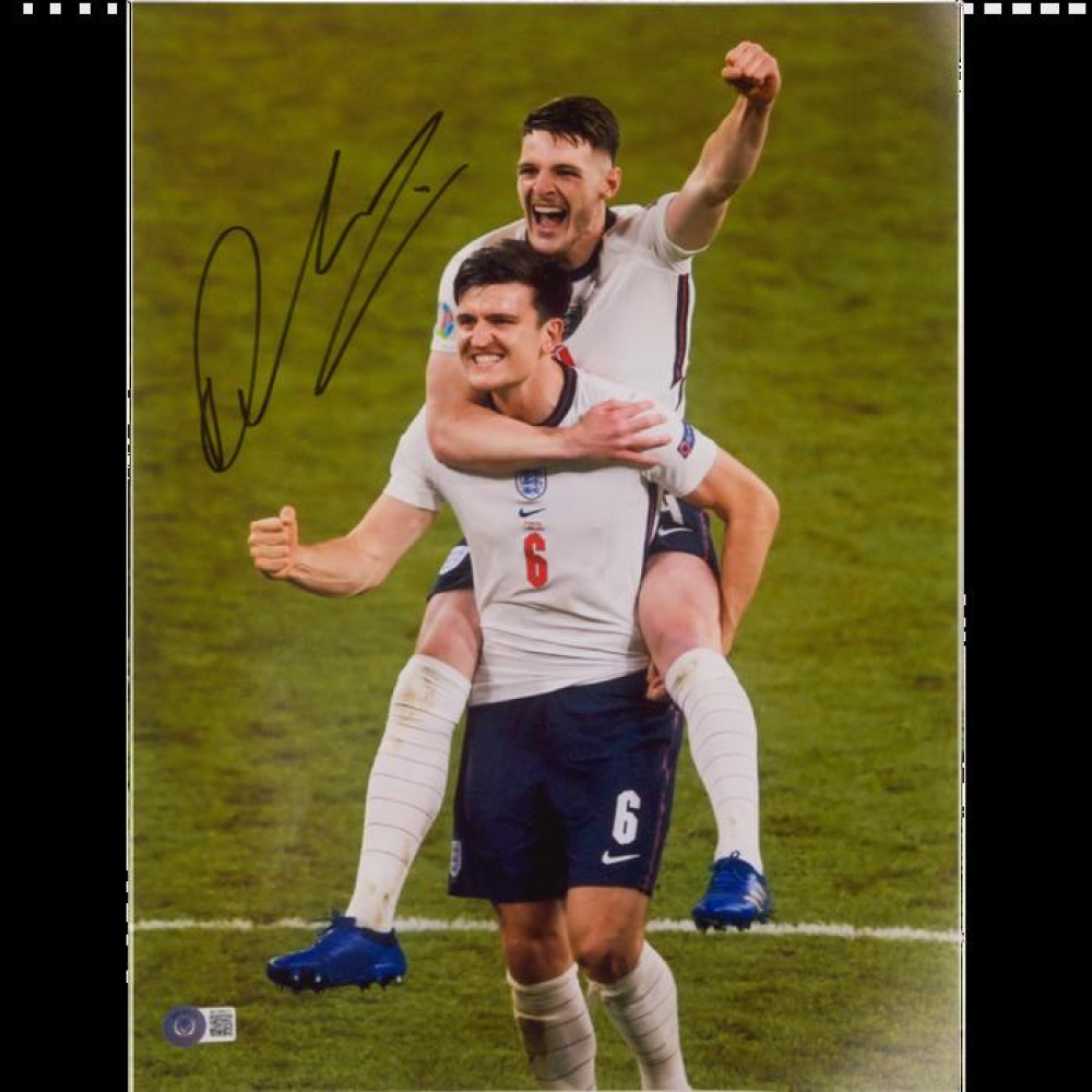 Declan Rice Signed West Ham United F.C. 12x16 Photo (Beckett ...