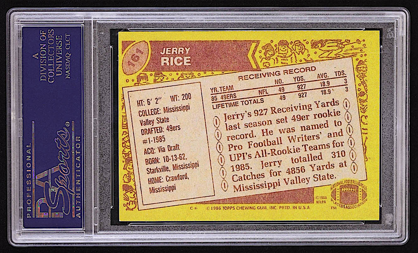 Jerry Rice Signed Trading Card (PSA) at PristineAuction.com Jerry Rice Signed Trading Card (PSA) at PristineAuction.com
