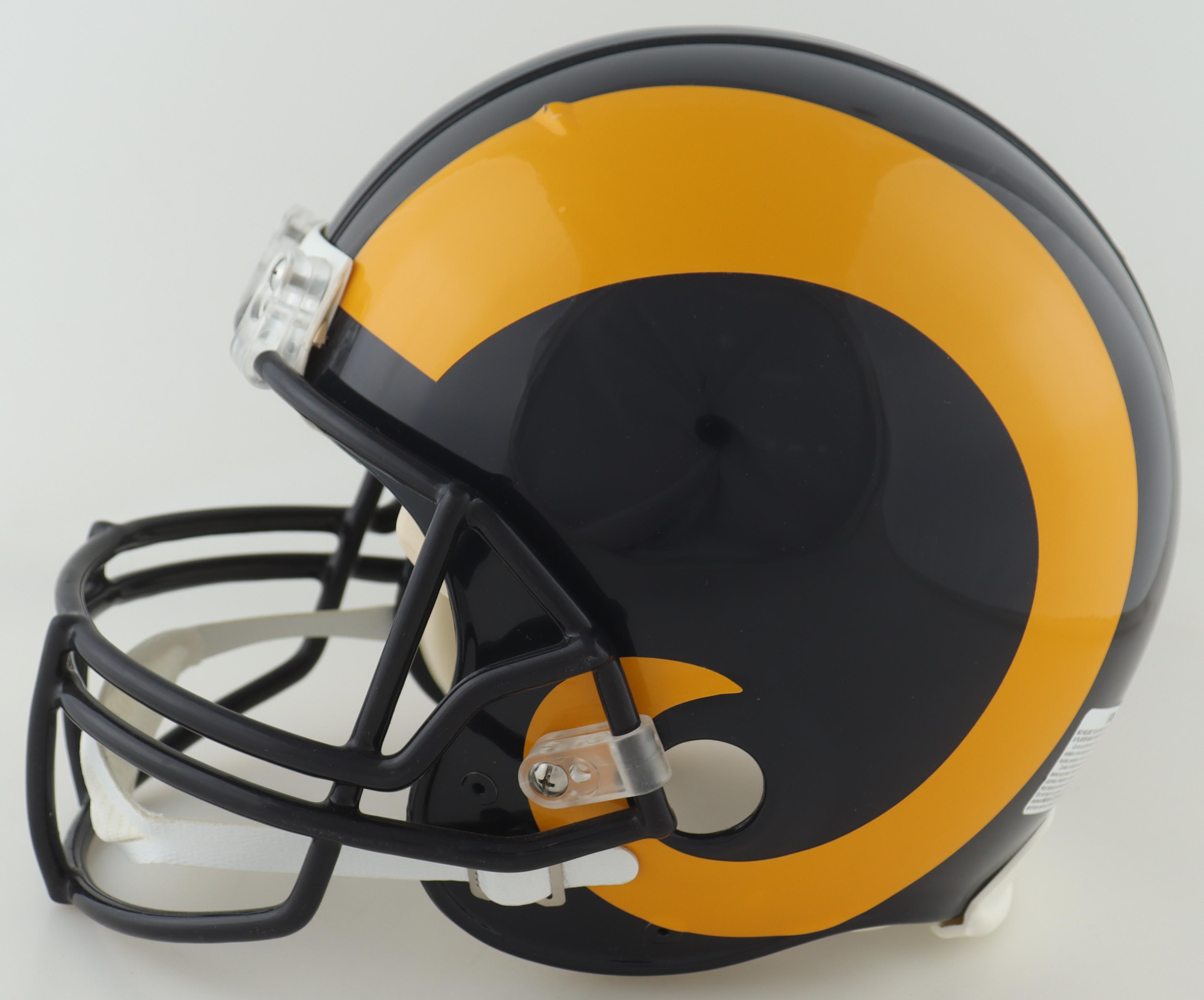 Kurt Warner Signed Rams Full-Size Authentic On-Field Speed Helmet Inscribed "HOF 17" (Fanatics) at PristineAuction.com Kurt Warner Signed Rams Full-Size Authentic On-Field Speed Helmet Inscribed "HOF 17" (Fanatics) at PristineAuction.com