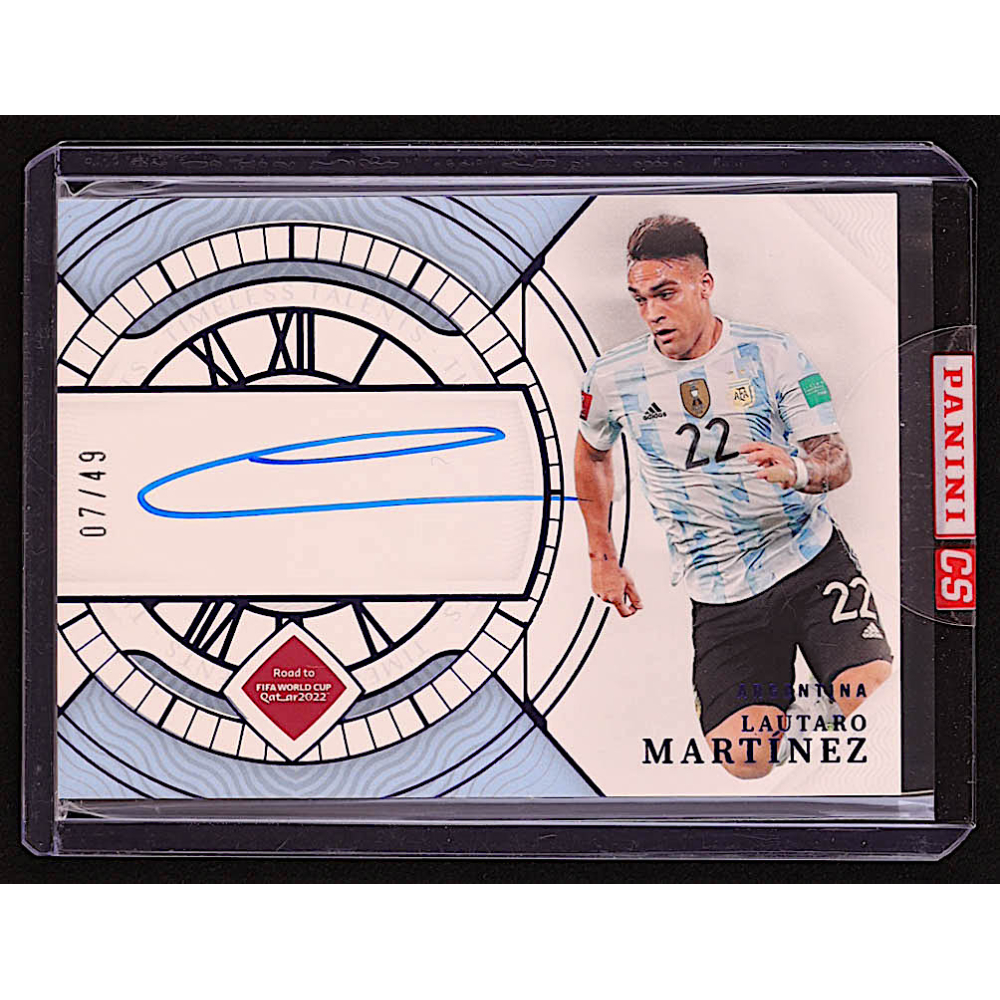 Lautaro Martinez 2022 Panini National Treasures Road to the World 