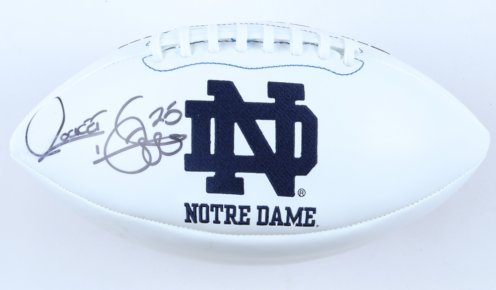 Raghib "Rocket" Ismail Signed Notre Dame Fighting Irish Logo Football (Fanatics) at PristineAuction.com Raghib "Rocket" Ismail Signed Notre Dame Fighting Irish Logo Football (Fanatics) at PristineAuction.com