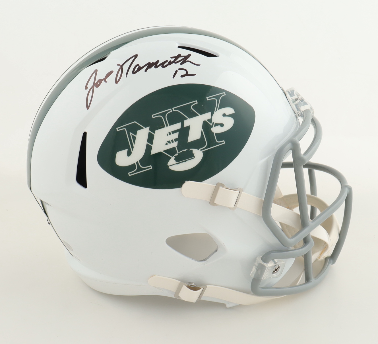Joe Namath Signed Jets Full-Size Speed Helmet (JSA) at PristineAuction.com Joe Namath Signed Jets Full-Size Speed Helmet (JSA) at PristineAuction.com