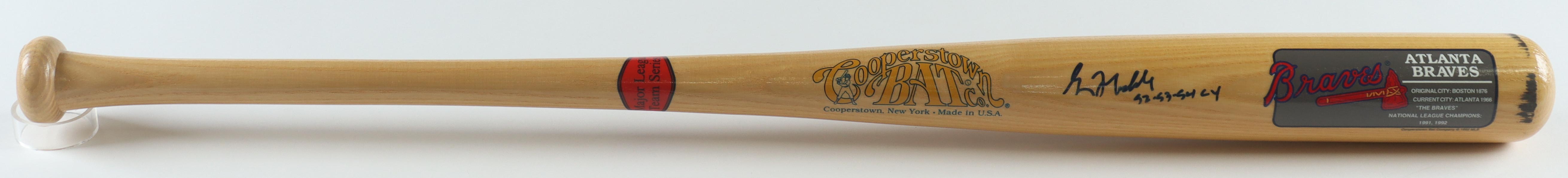 Greg Maddux Signed Cooperstown Baseball Bat Inscribed "92-93-94 CY" (PSA) at PristineAuction.com Greg Maddux Signed Cooperstown Baseball Bat Inscribed "92-93-94 CY" (PSA) at PristineAuction.com