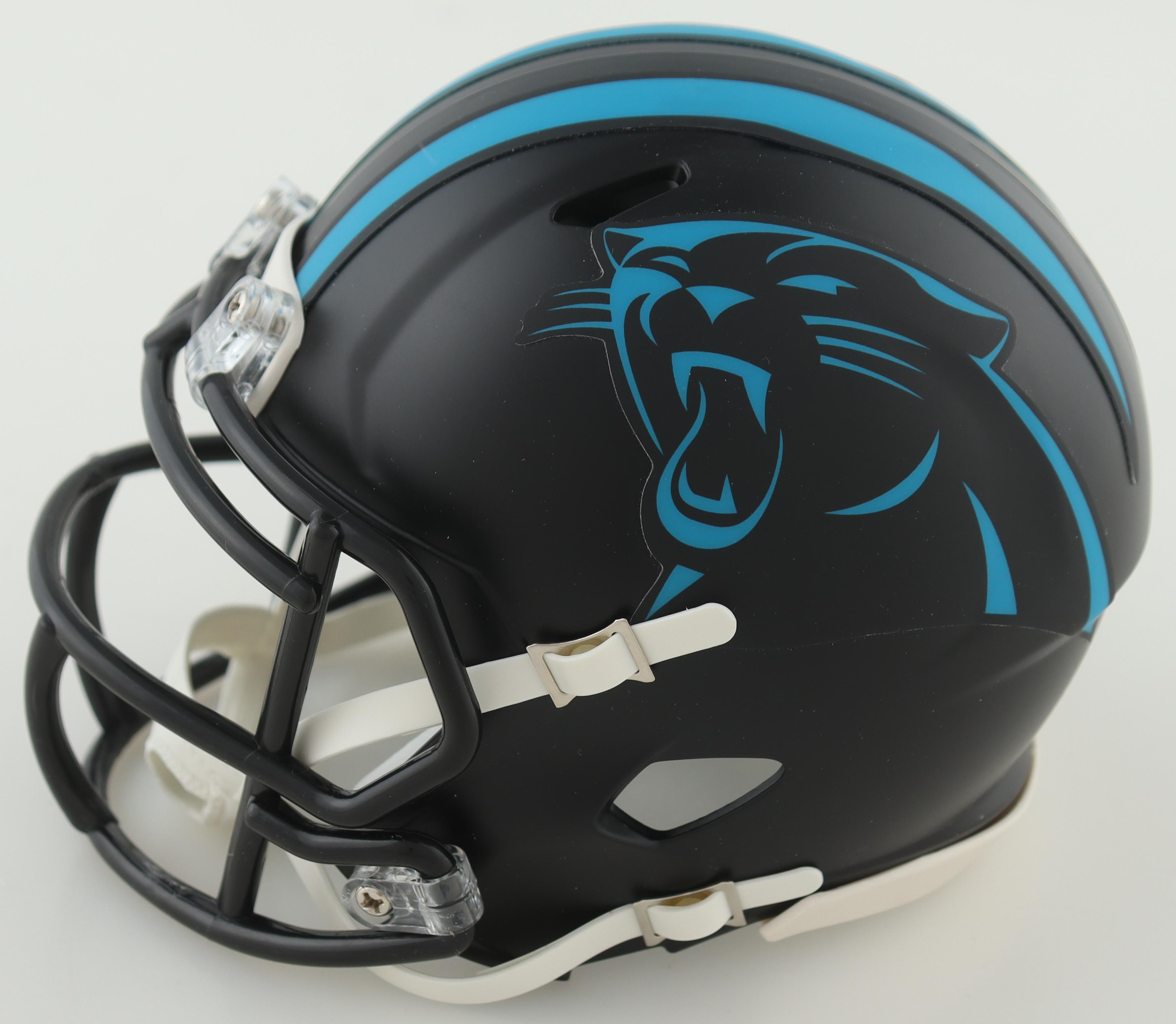 Brian Burns Signed Panthers Eclipse Alternate Speed Mini Helmet (JSA) at PristineAuction.com Brian Burns Signed Panthers Eclipse Alternate Speed Mini Helmet (JSA) at PristineAuction.com