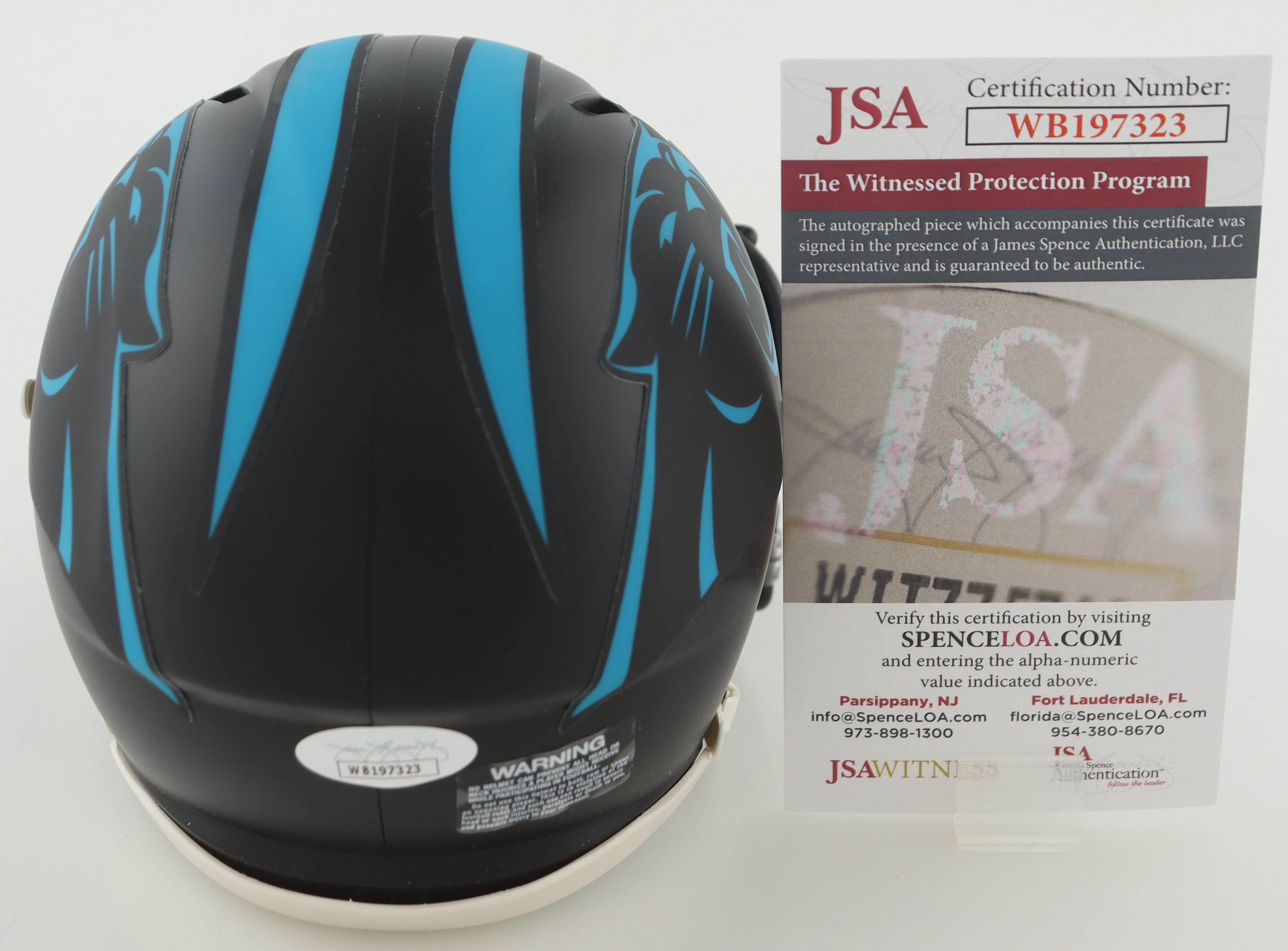 Brian Burns Signed Panthers Eclipse Alternate Speed Mini Helmet (JSA) at PristineAuction.com Brian Burns Signed Panthers Eclipse Alternate Speed Mini Helmet (JSA) at PristineAuction.com